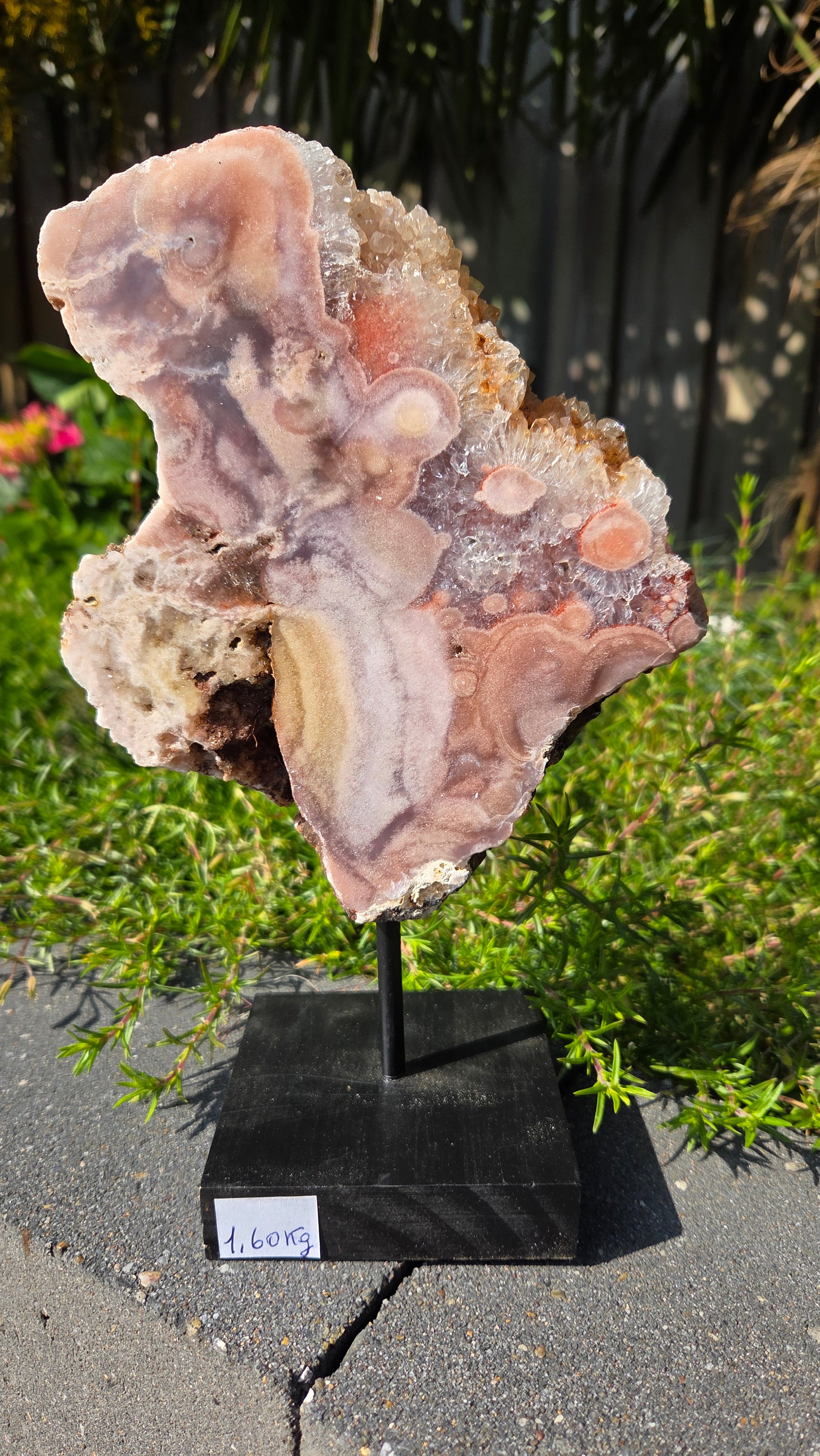 Roze amethist slab
