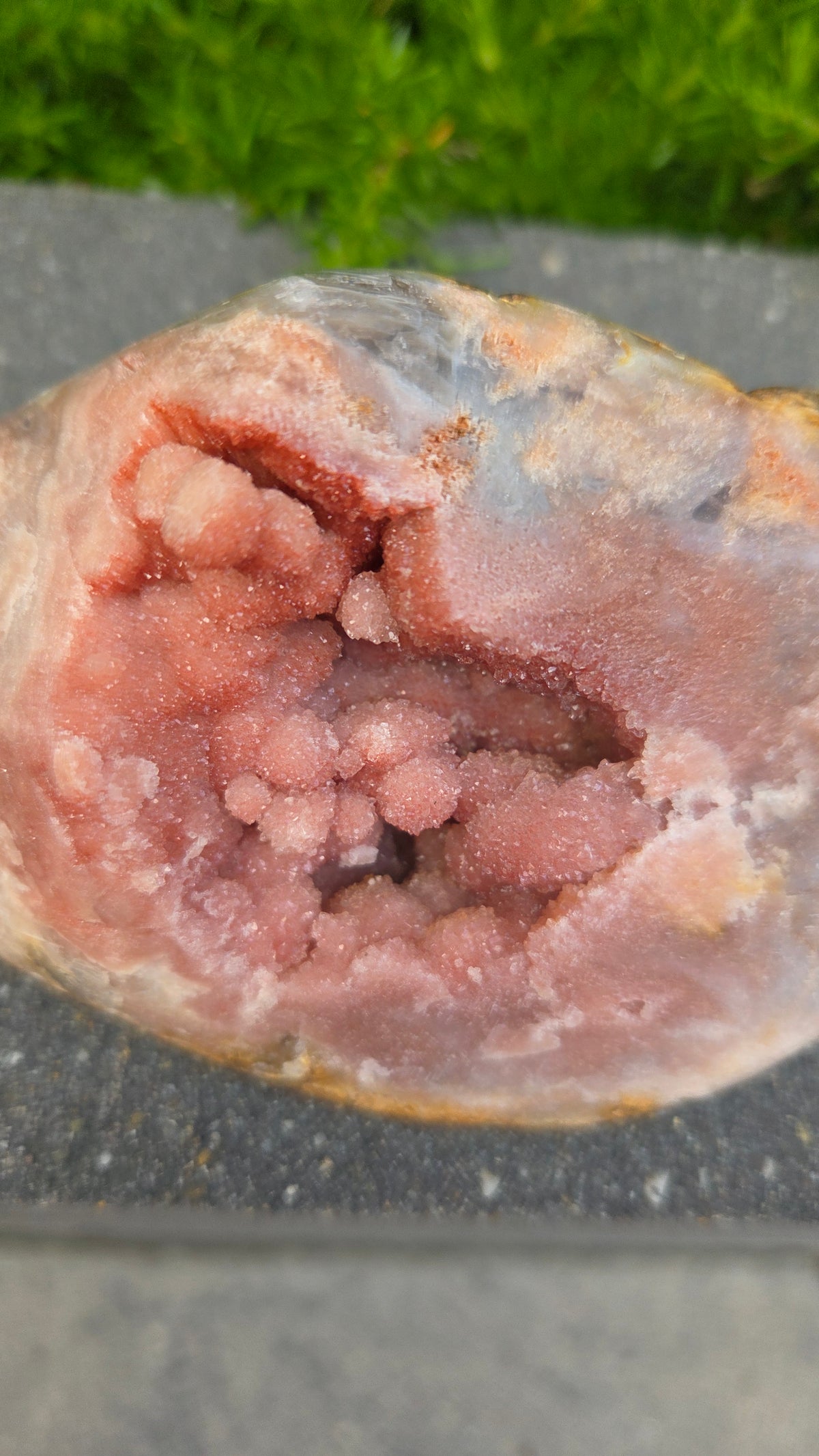 Unieke roze amethist