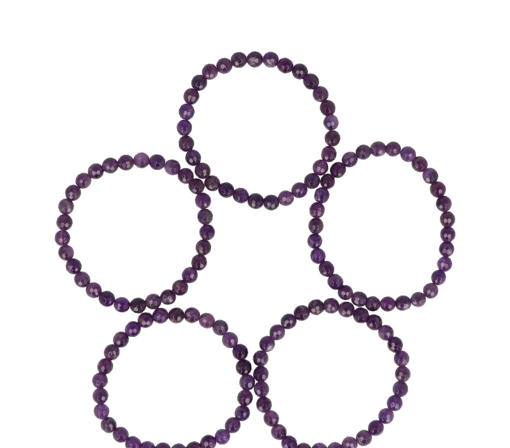 Amethist Facetarmband | 4 mm