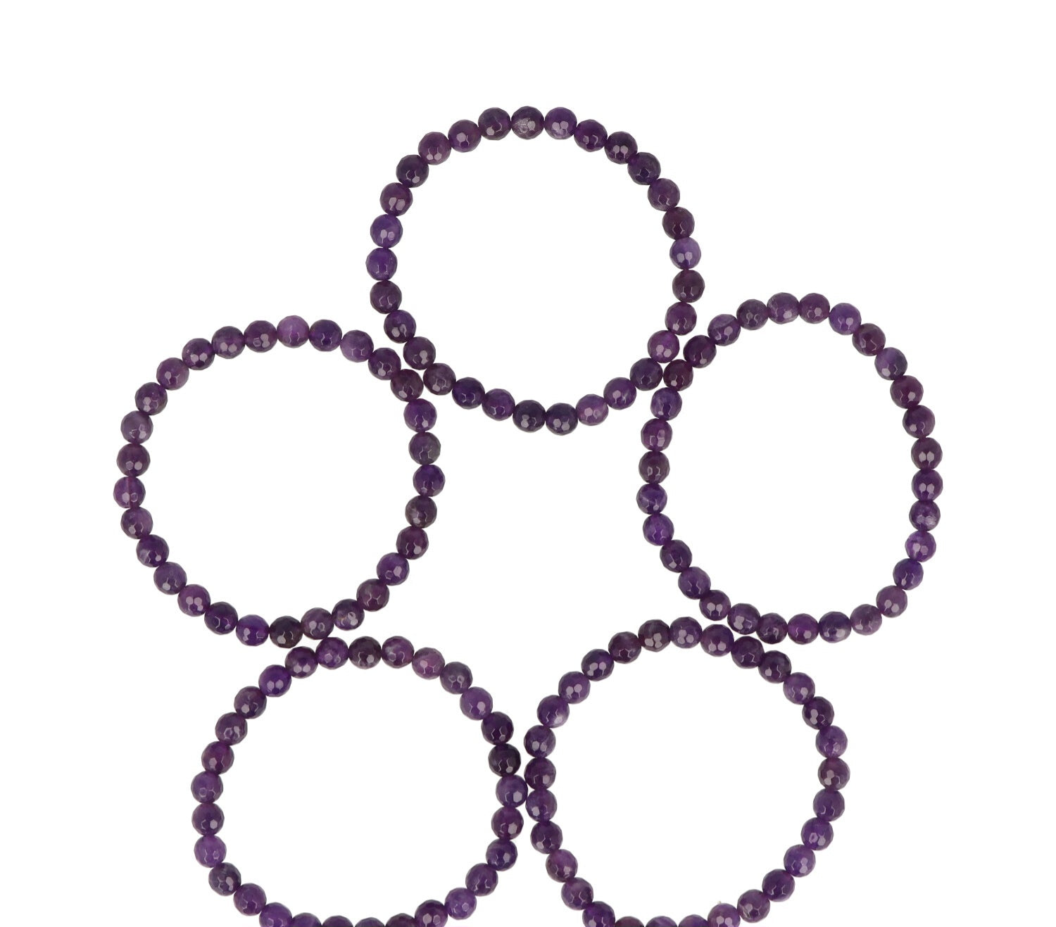 Amethist Facetarmband | 4 mm