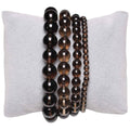 Armband van natuurlijke rookkwarts 'A' 4 mm