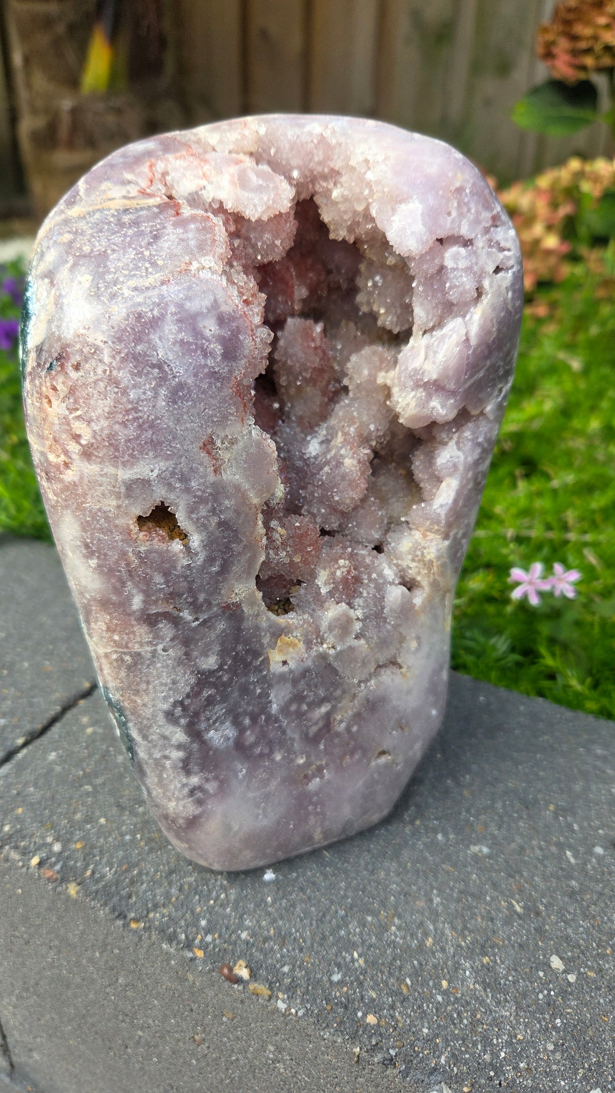 Unieke roze amethist
