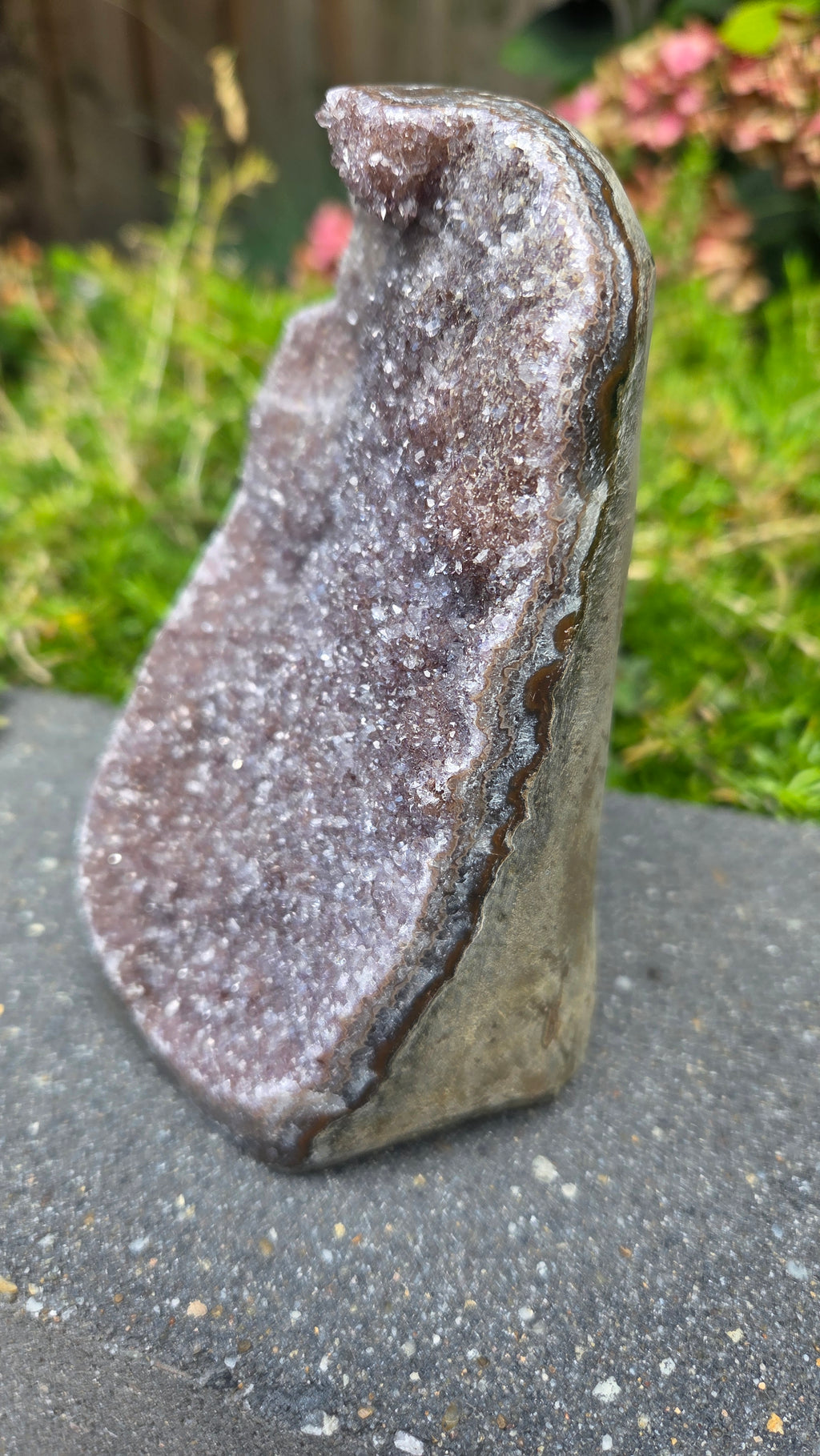 Amethist op standvlak