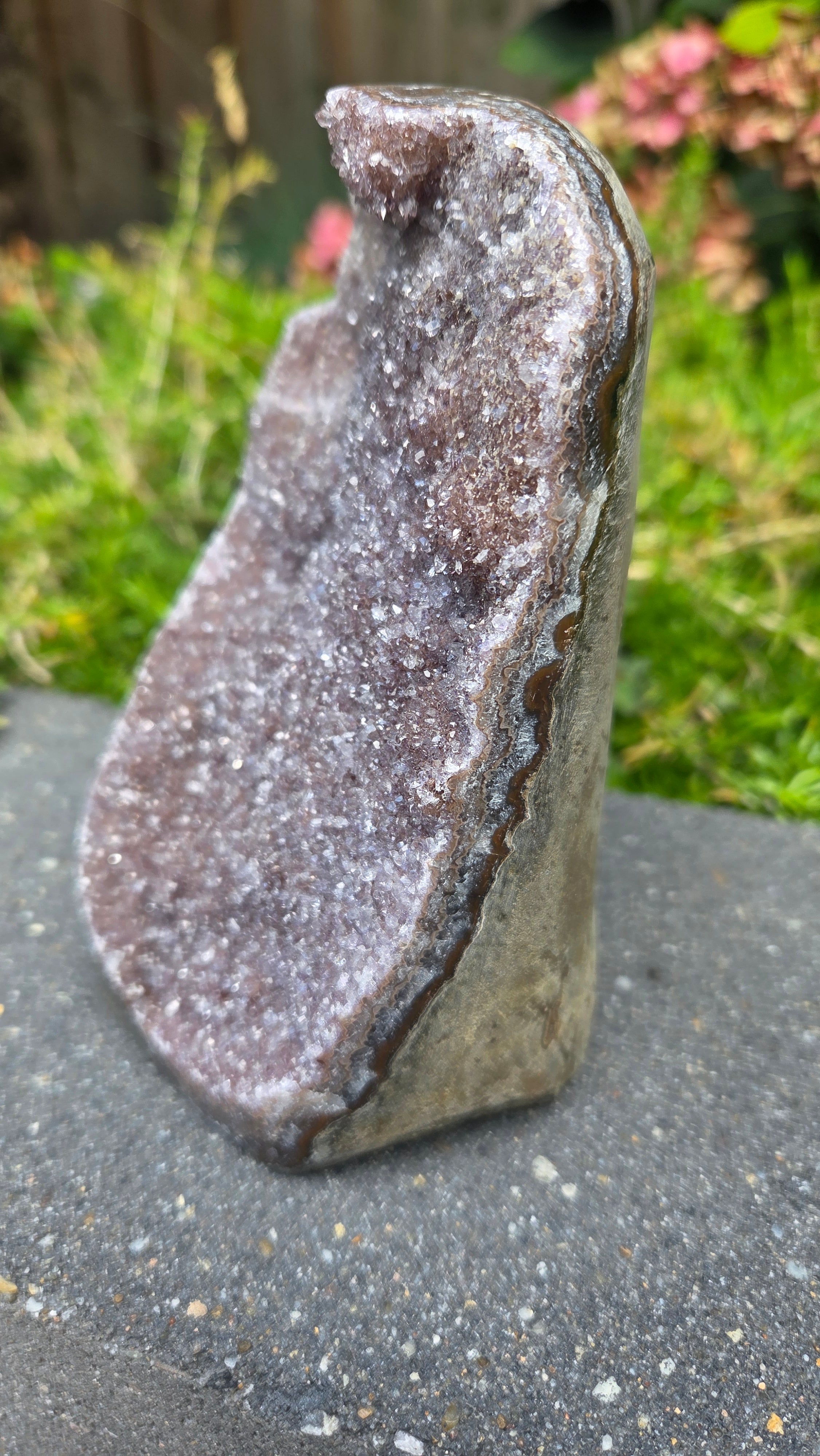 Amethist op standvlak