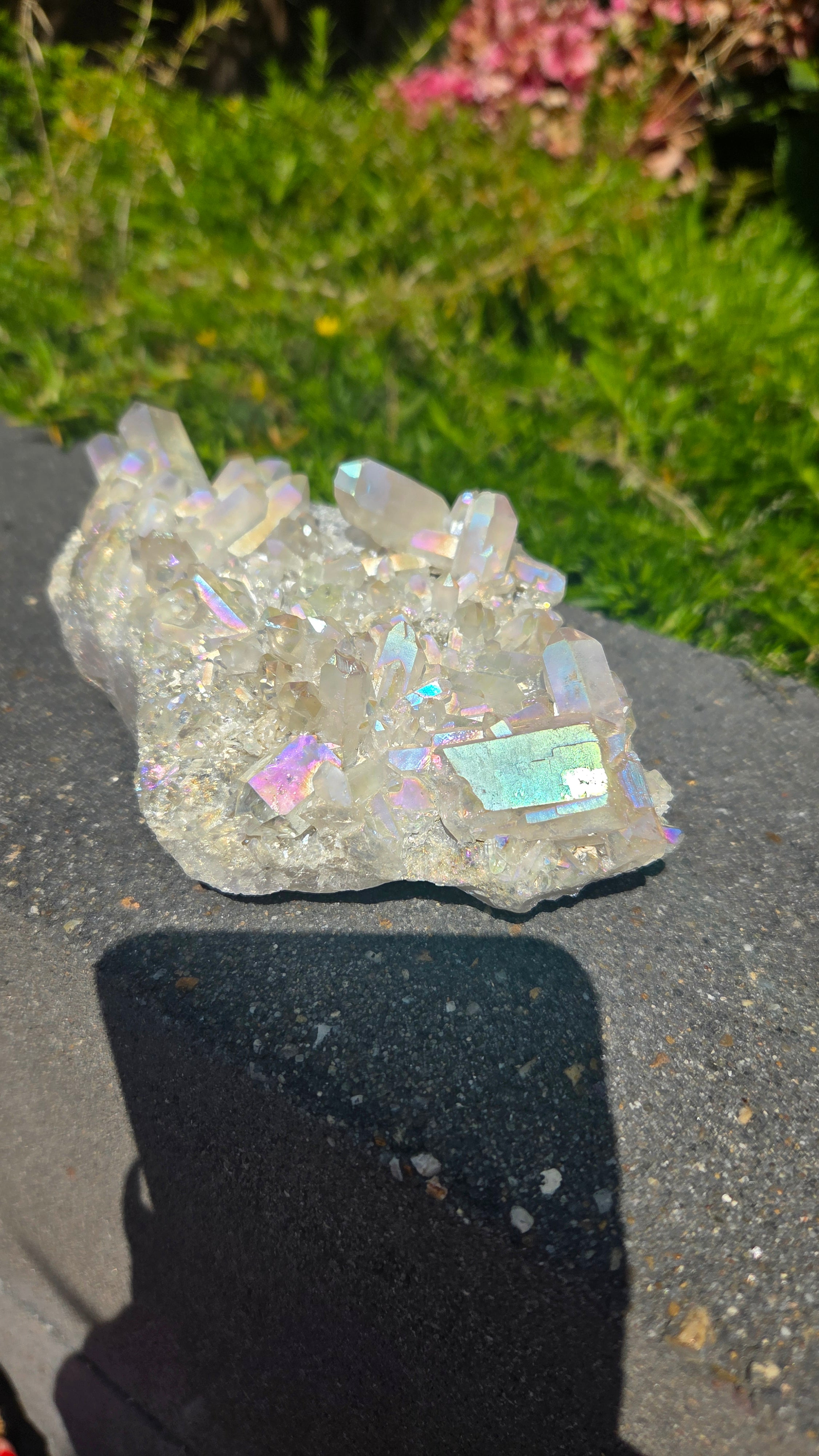 Bergkristal met aura