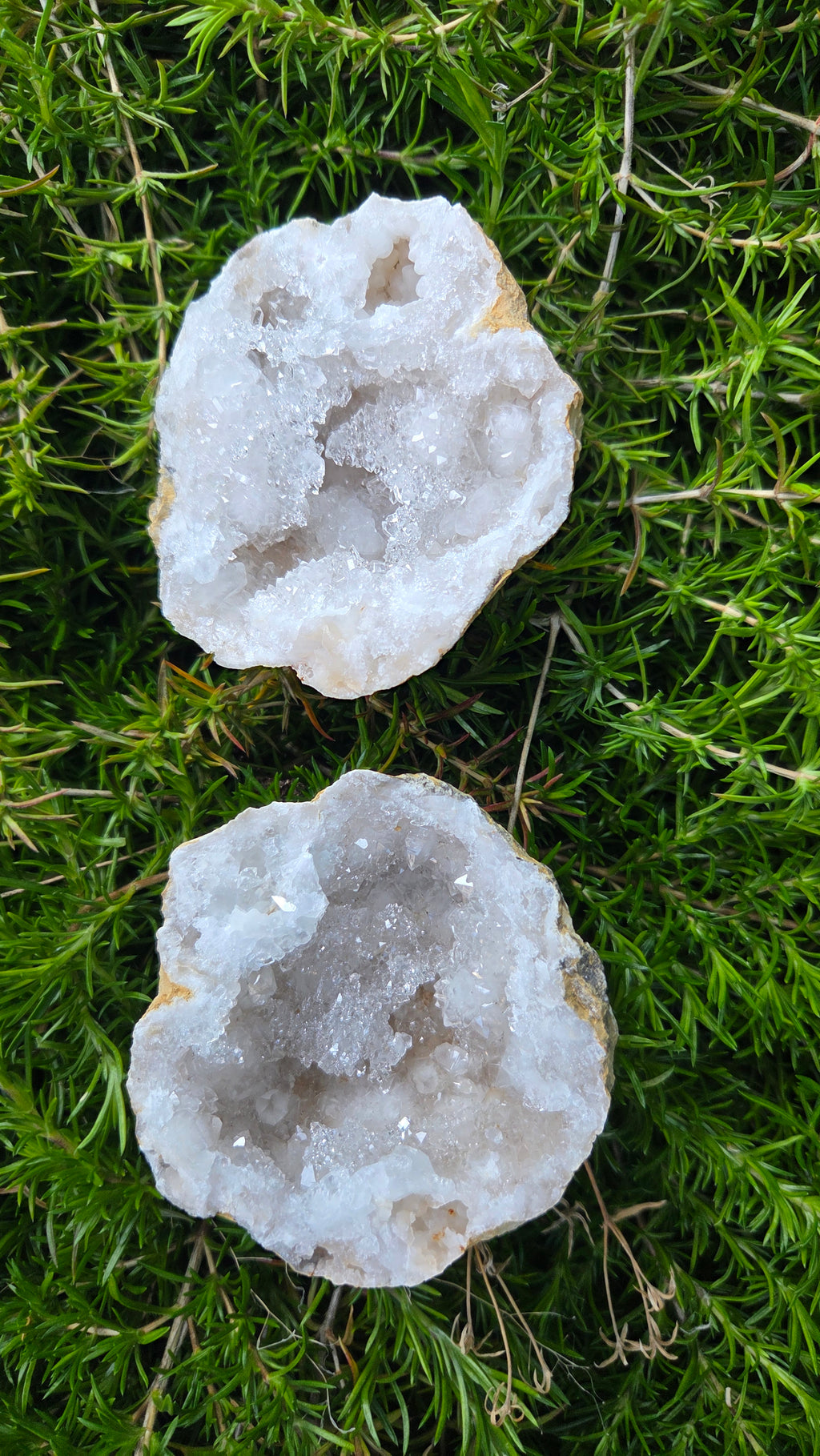 Bergkristal geode set