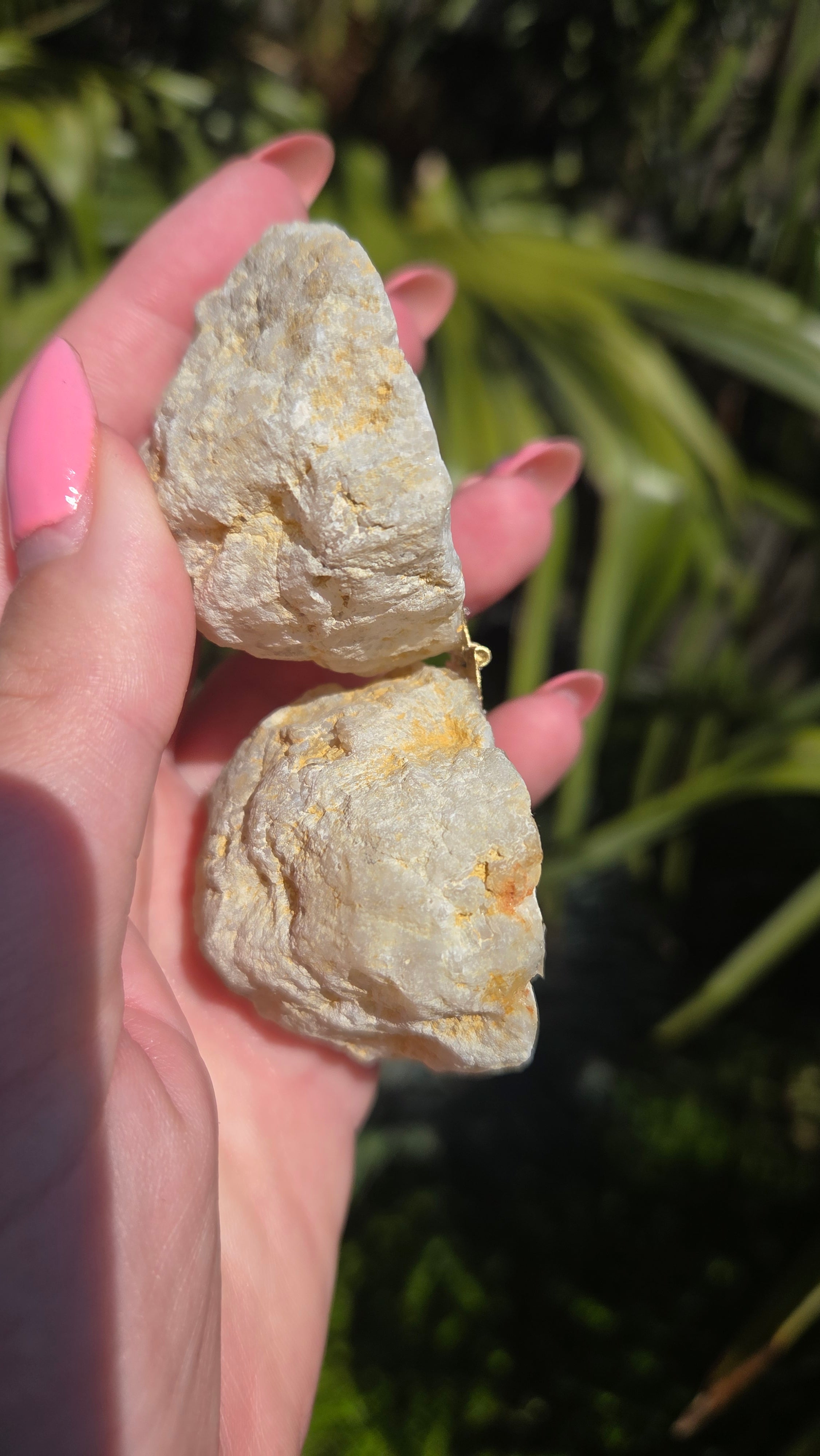 Bergkristal geode doosje