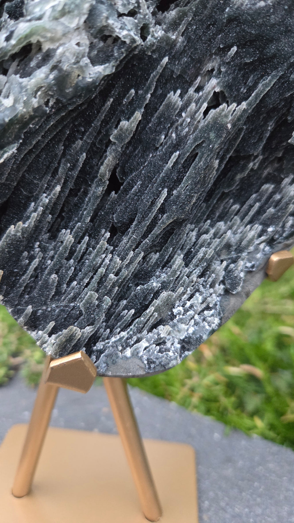 Prachtige zwarte amethist
