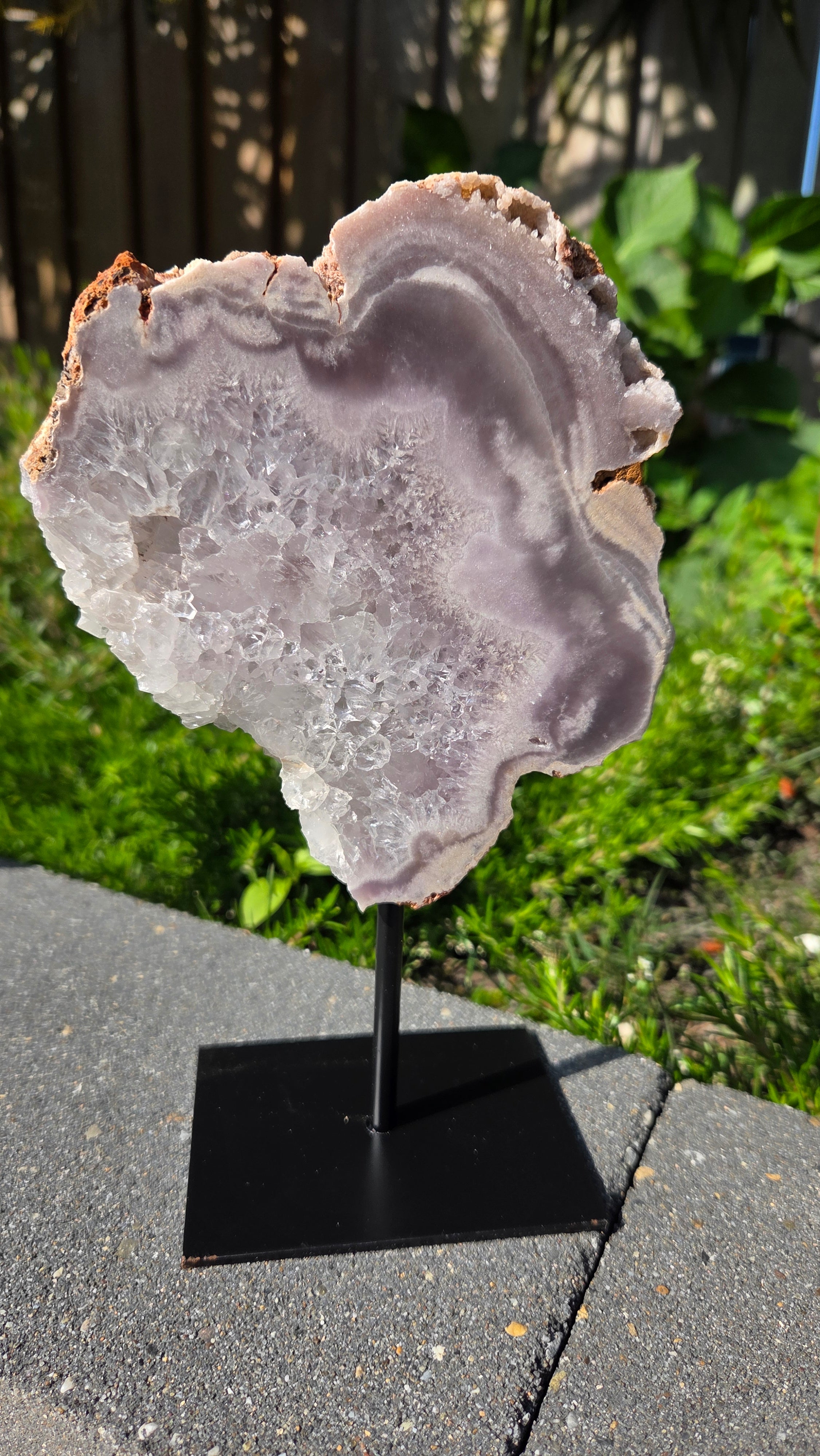 Roze amethist slab