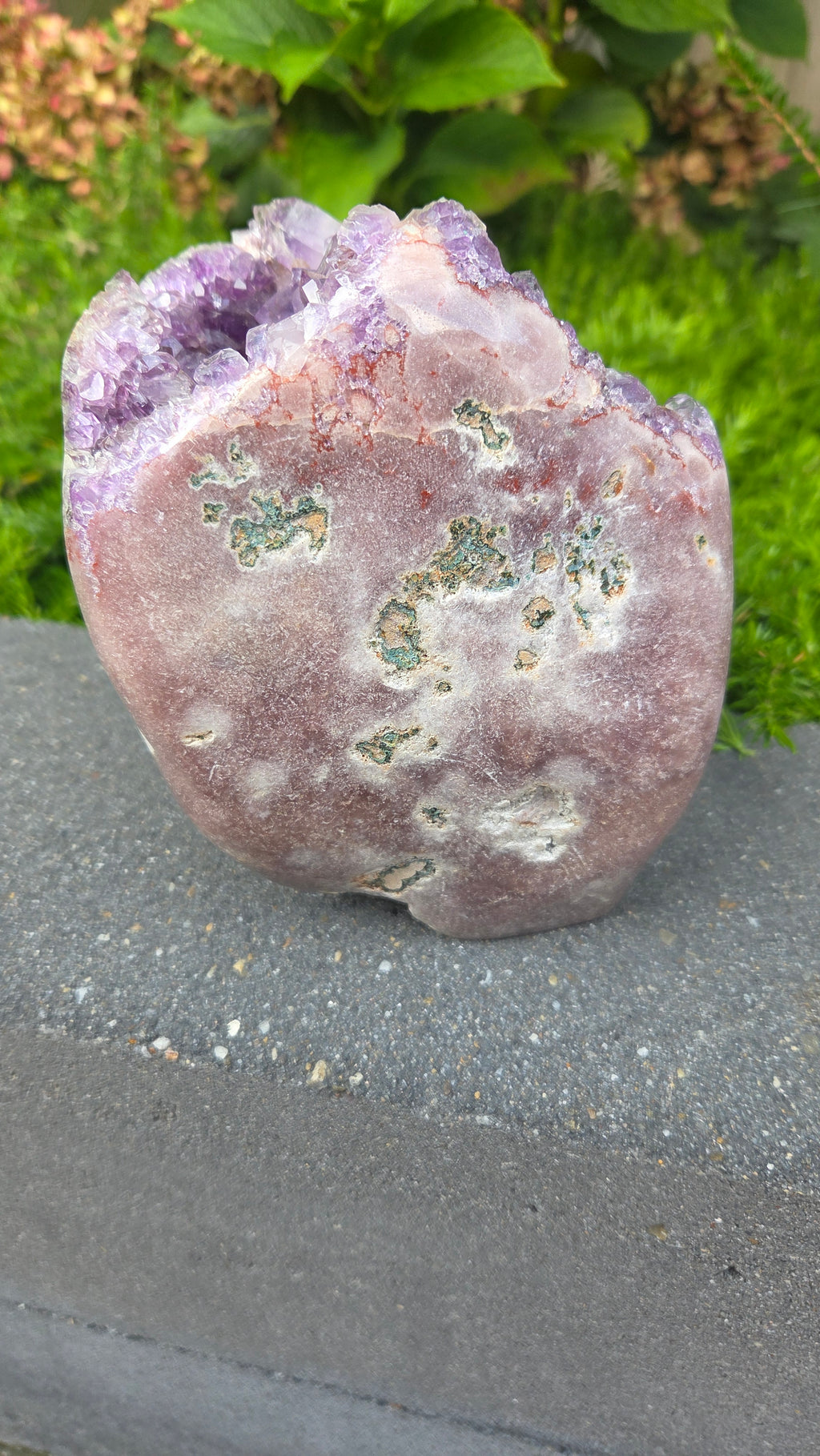 Unieke roze amethist