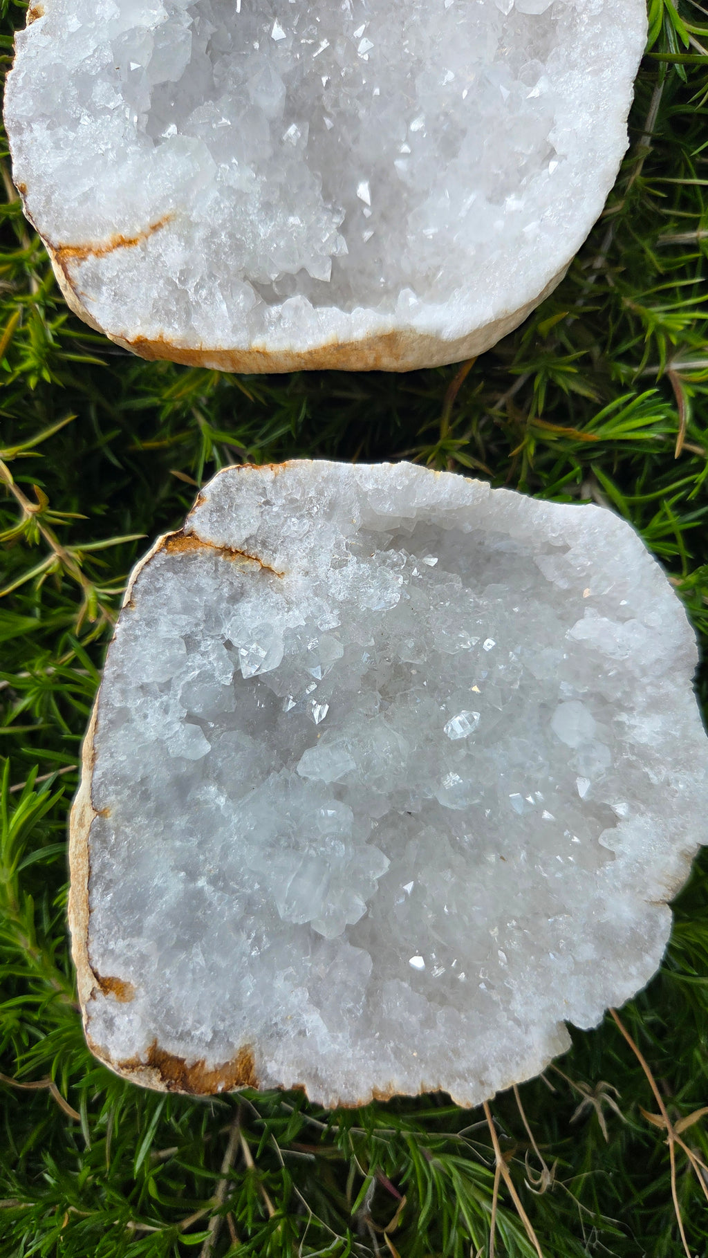 Bergkristal geode set