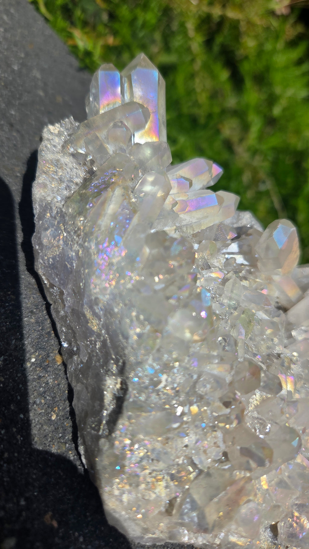 Bergkristal met aura