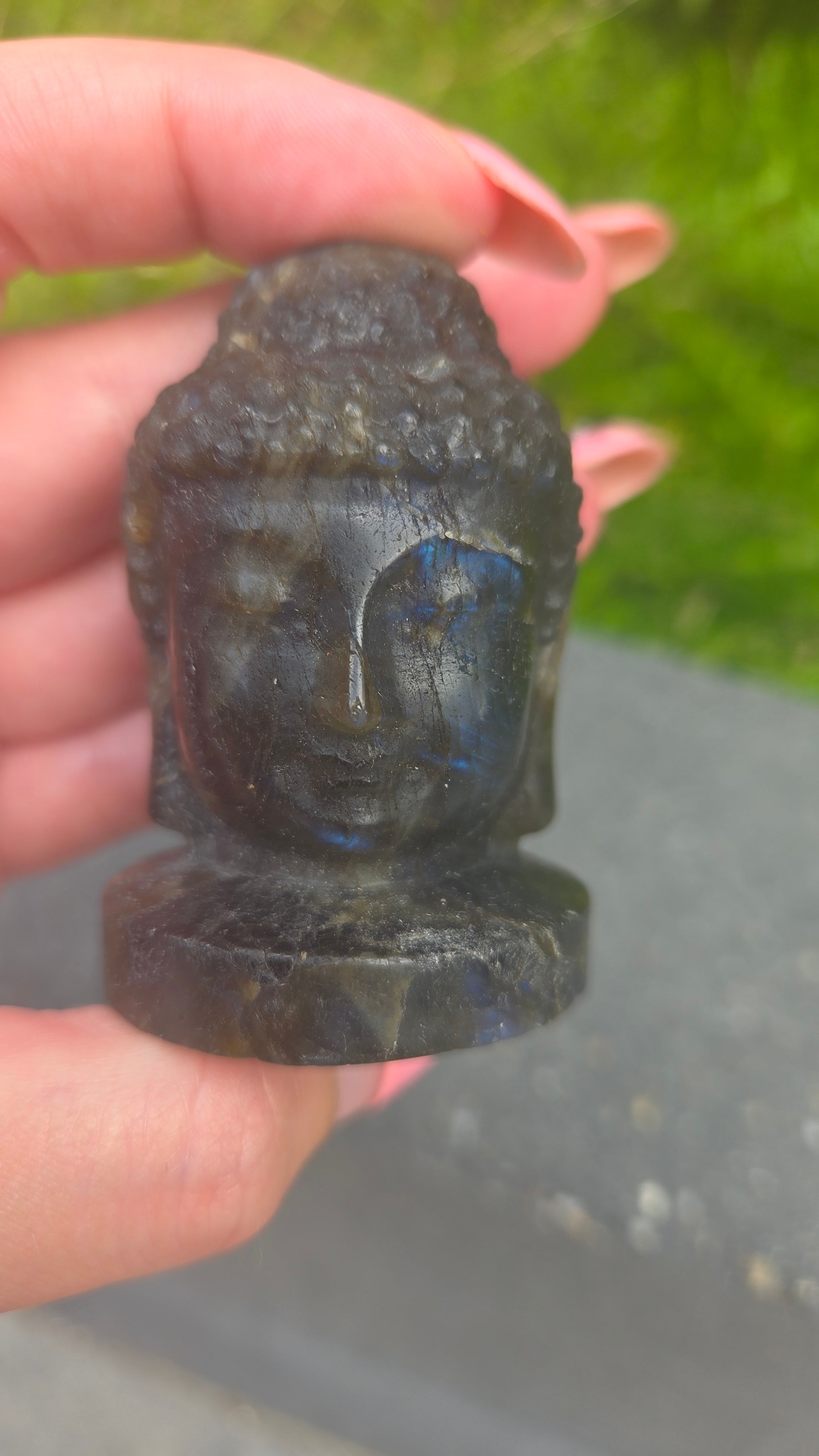 Labradoriet buddha