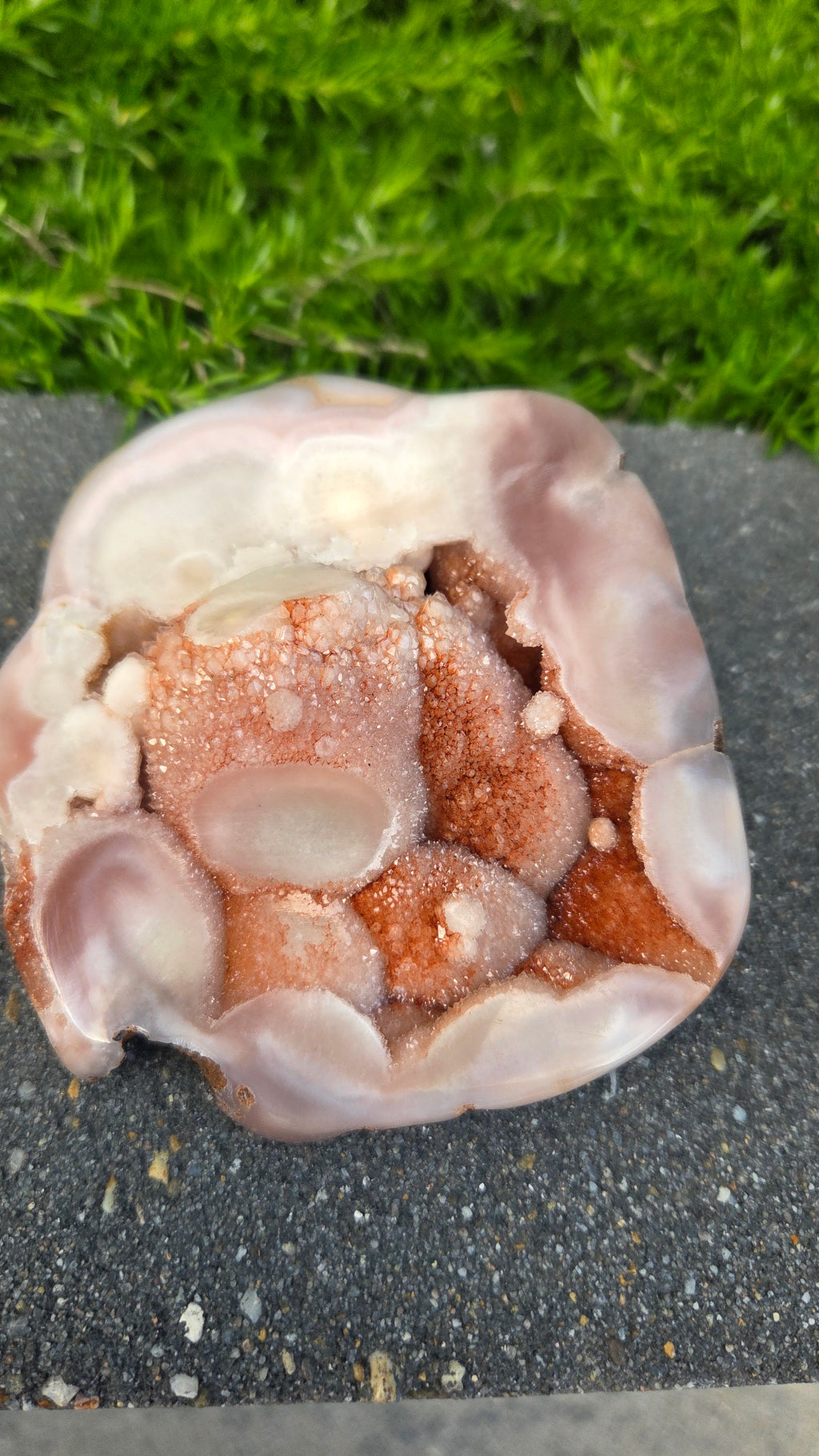 Unieke roze amethist