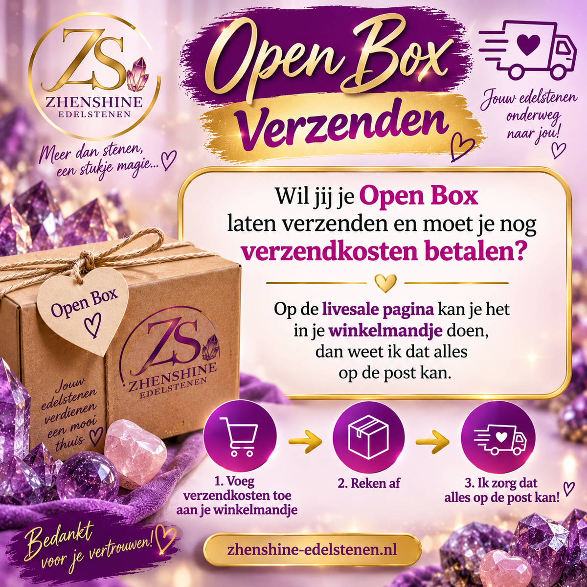 Open box verzenden