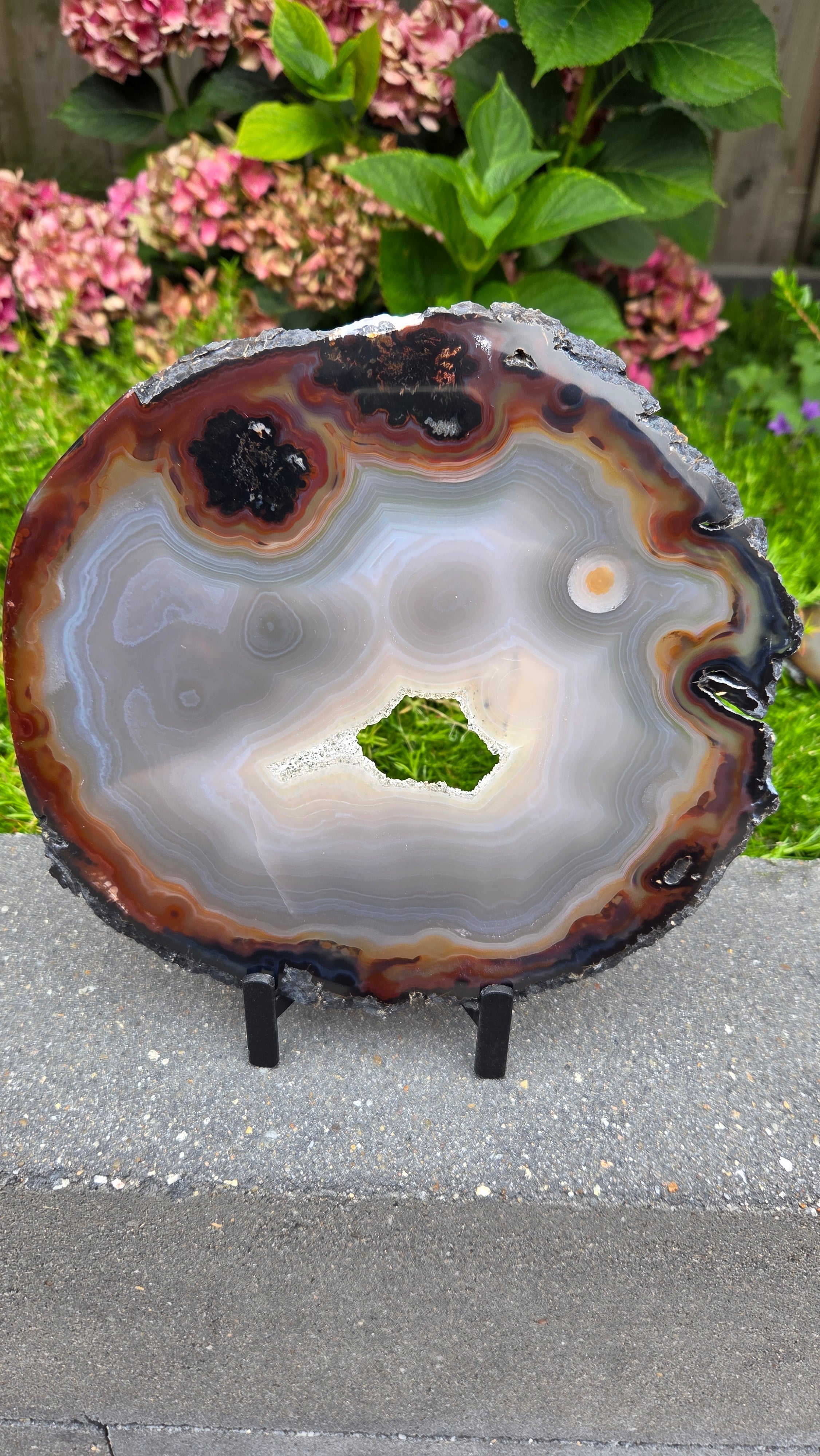 Unieke agaat slab