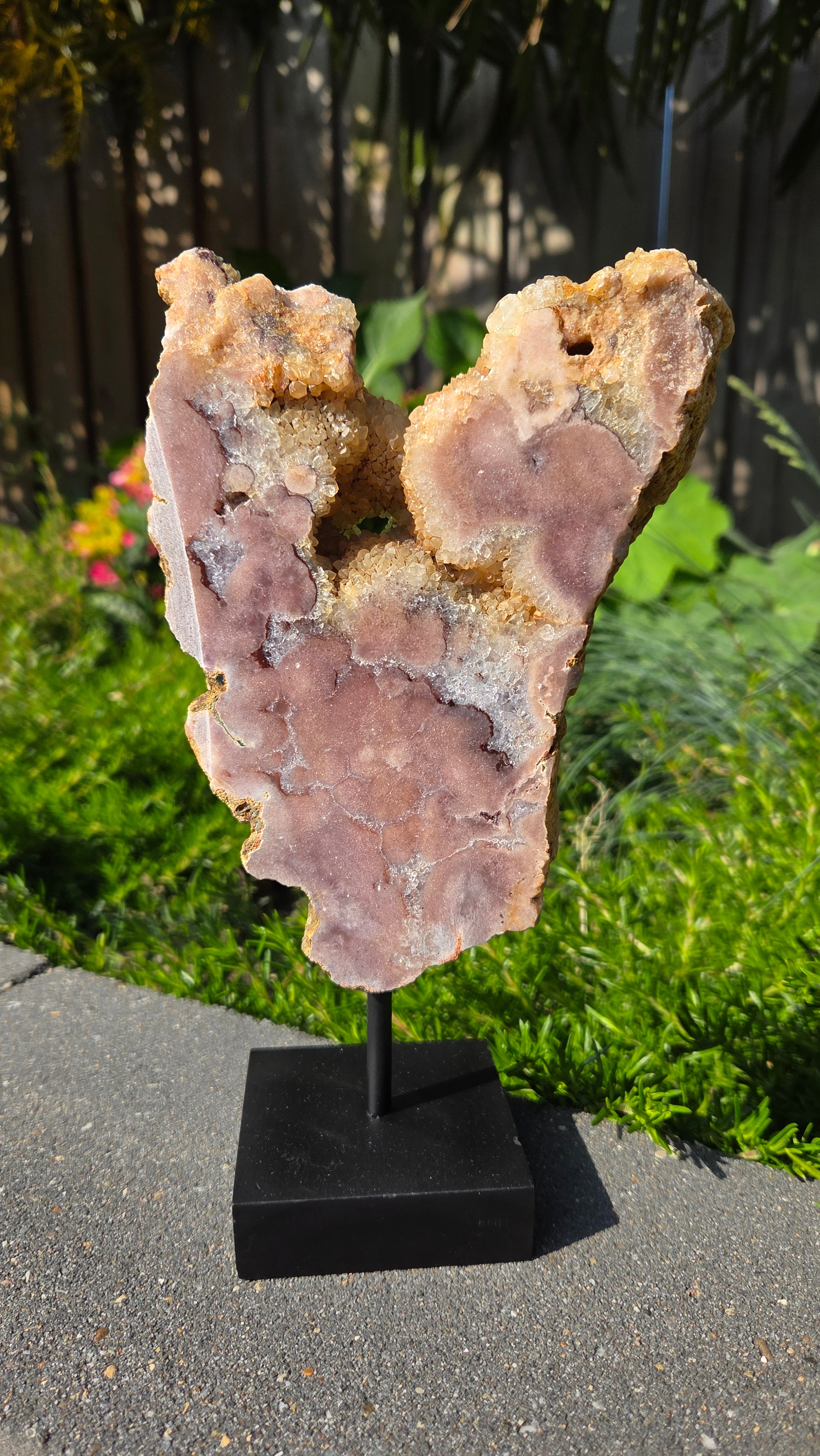 Roze amethist slab