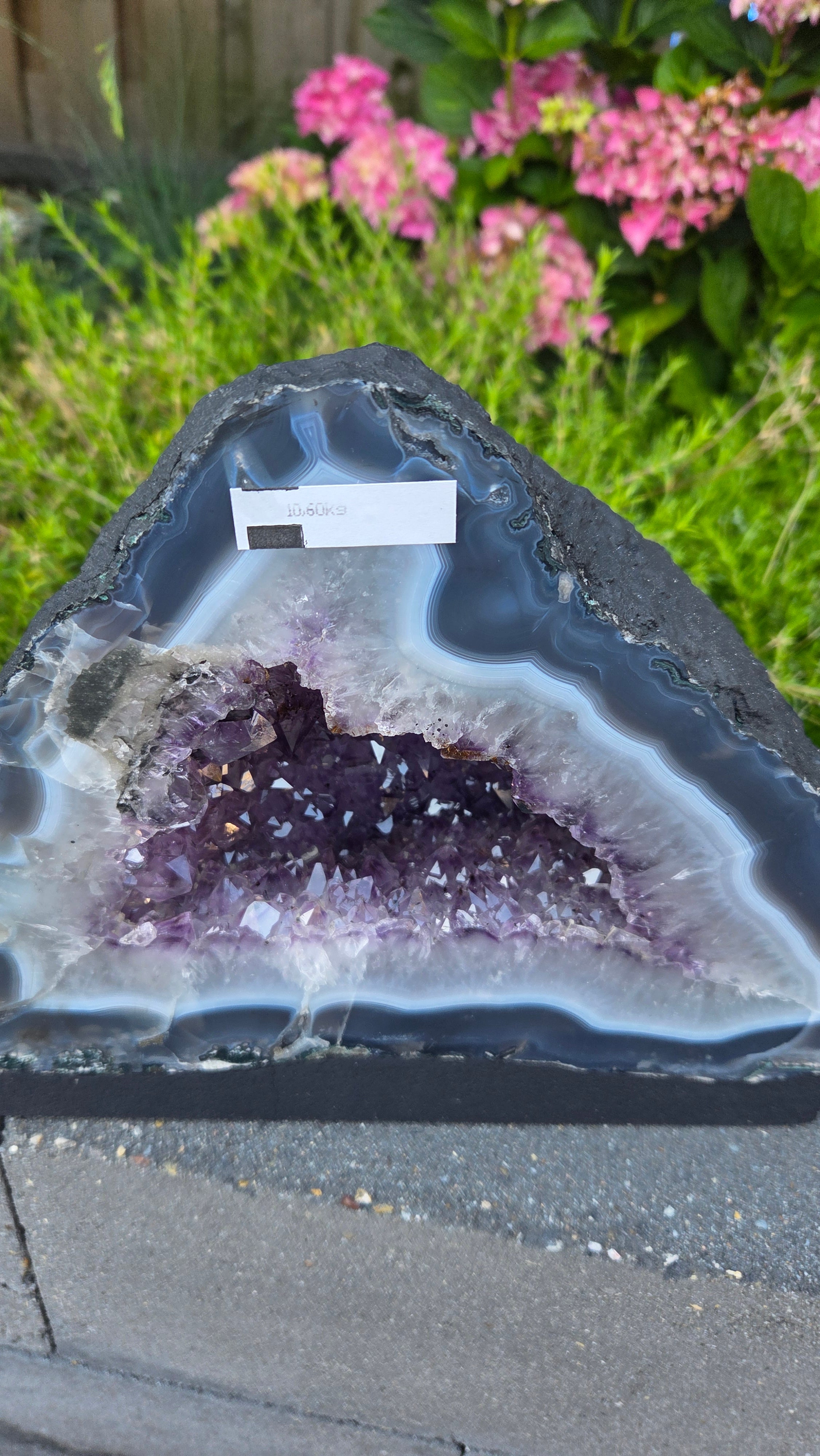Amethist geode set