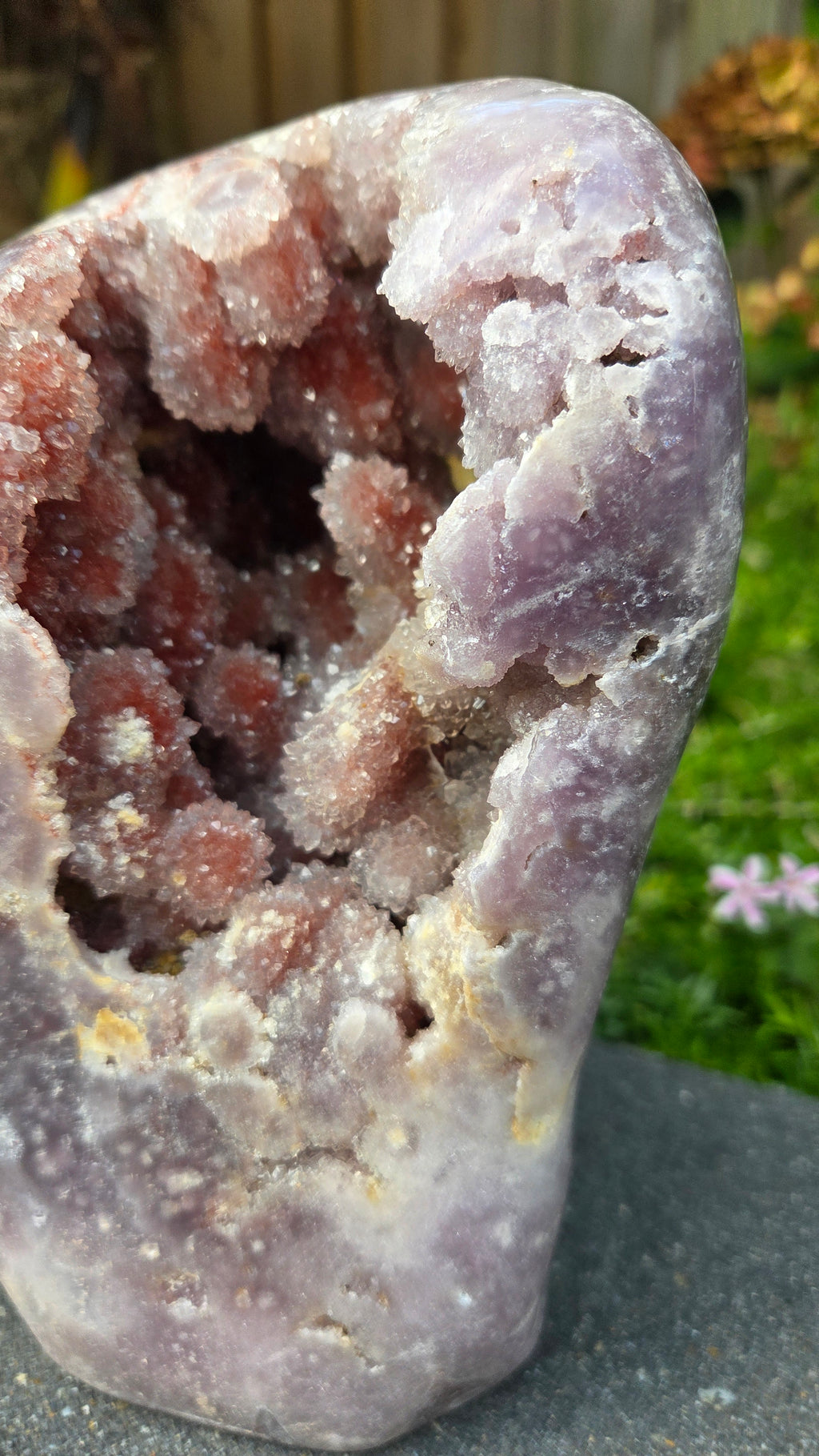 Unieke roze amethist