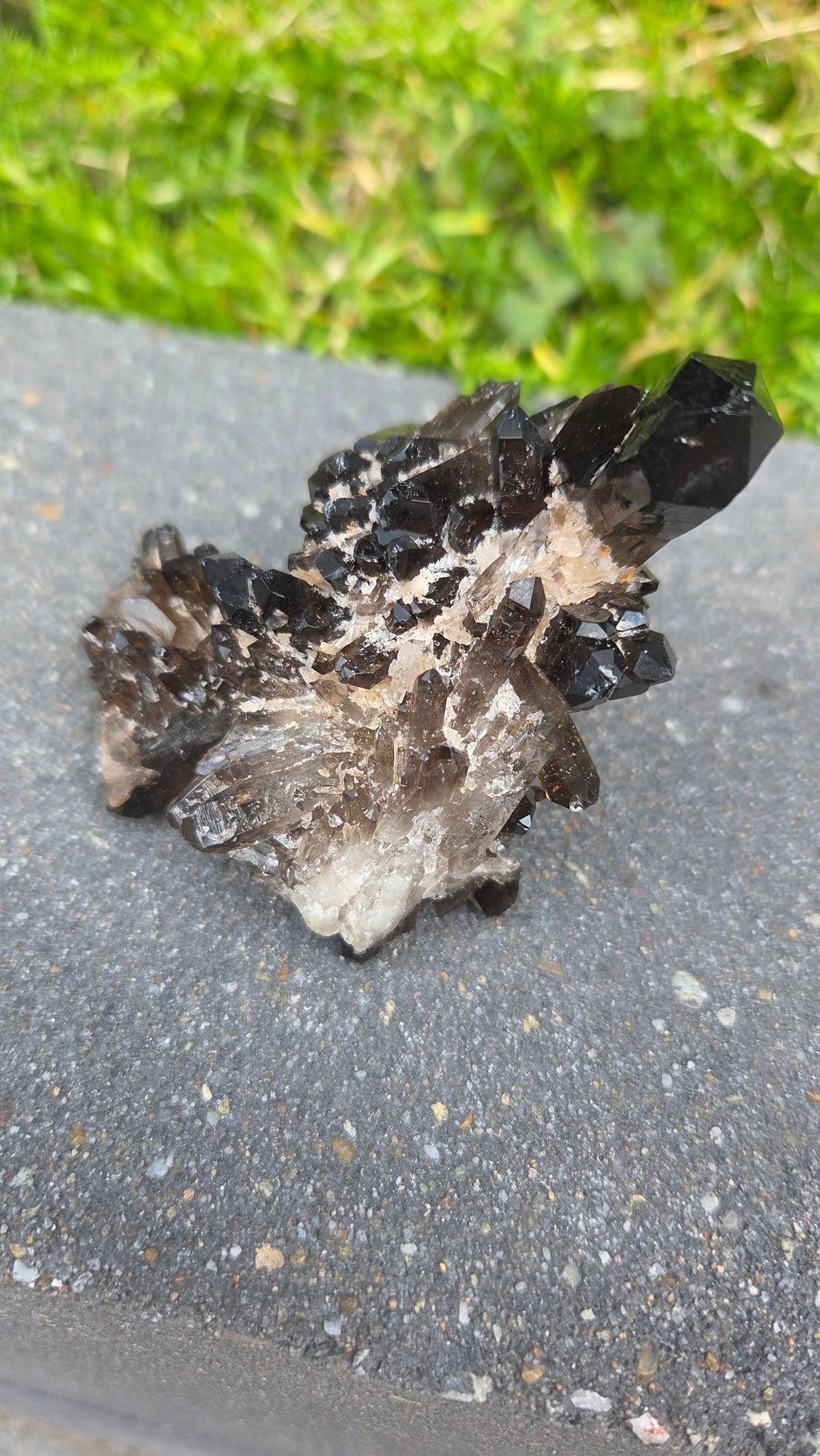 Unieke rookkwarts cluster