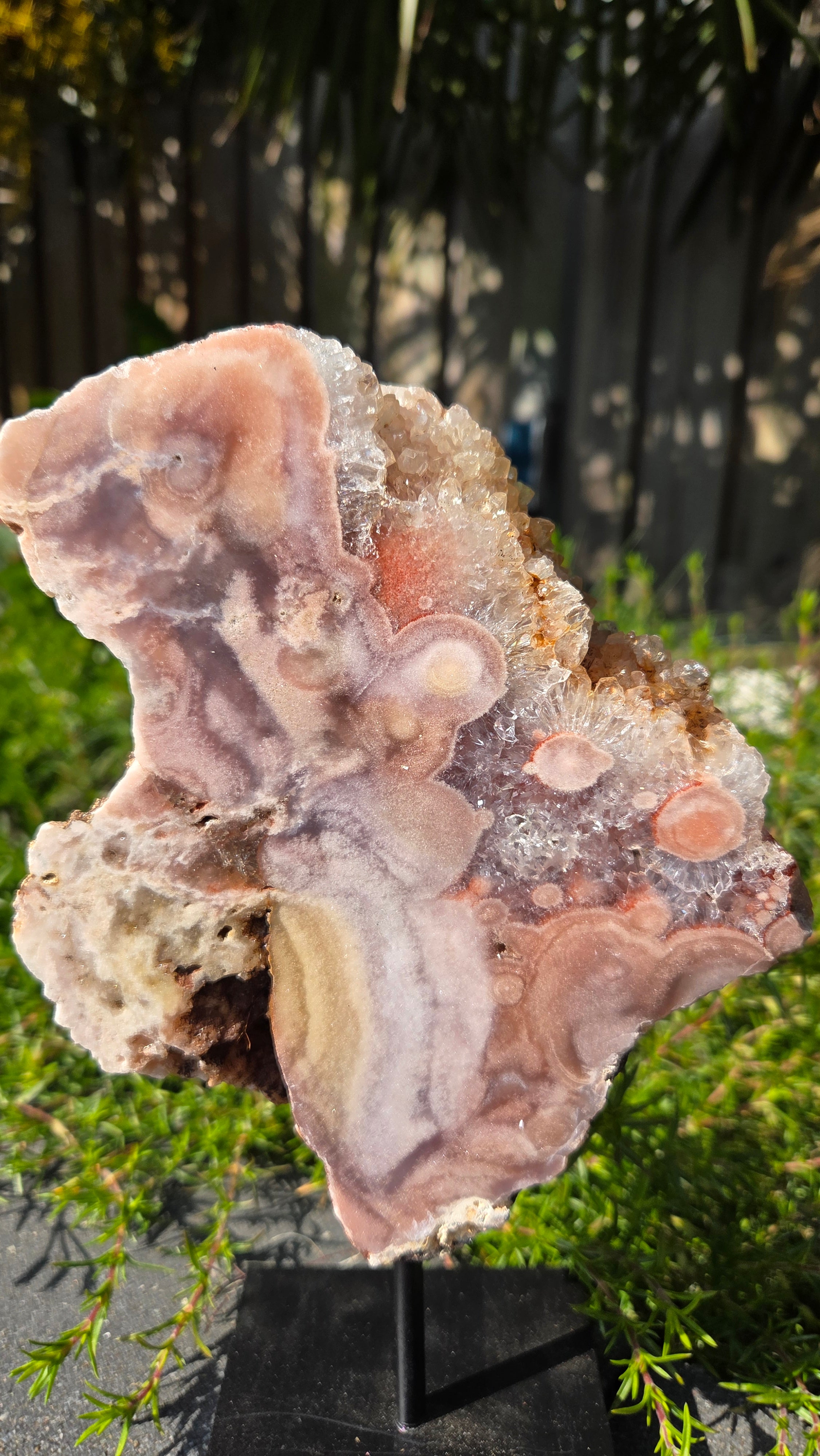 Roze amethist slab