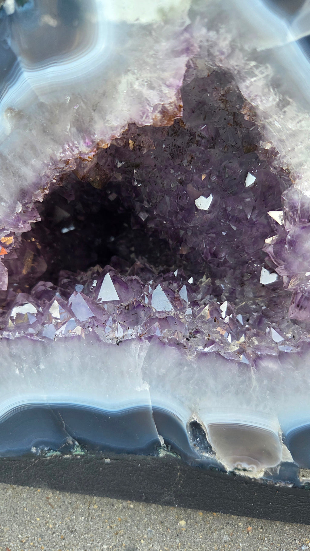 Amethist geode set