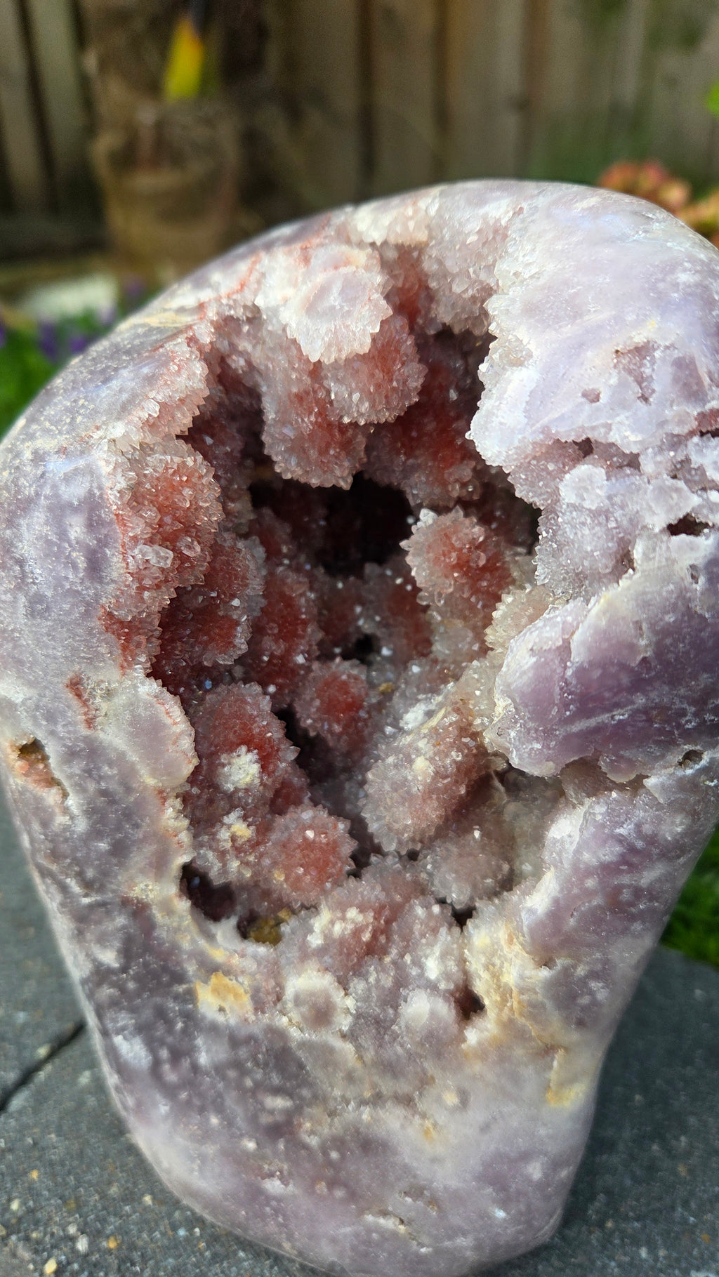 Unieke roze amethist
