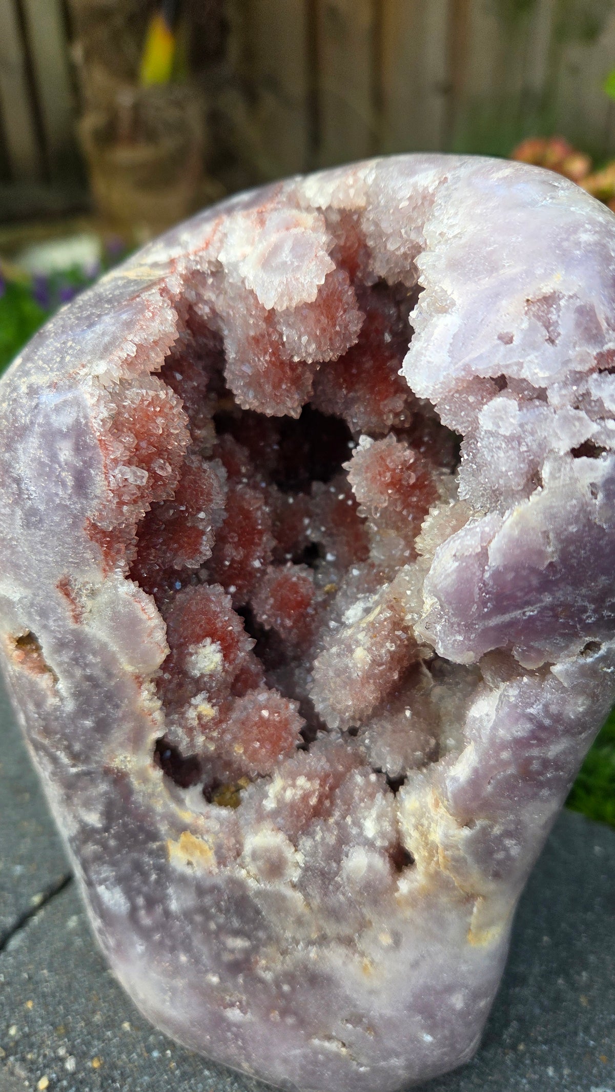 Unieke roze amethist