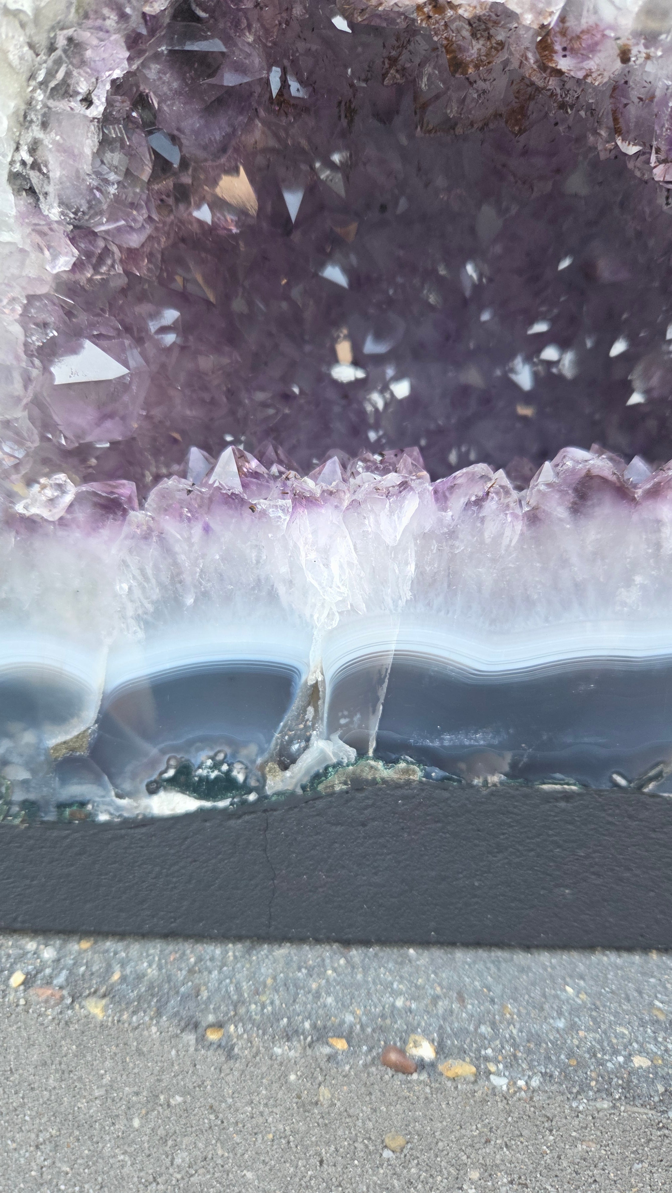 Amethist geode set