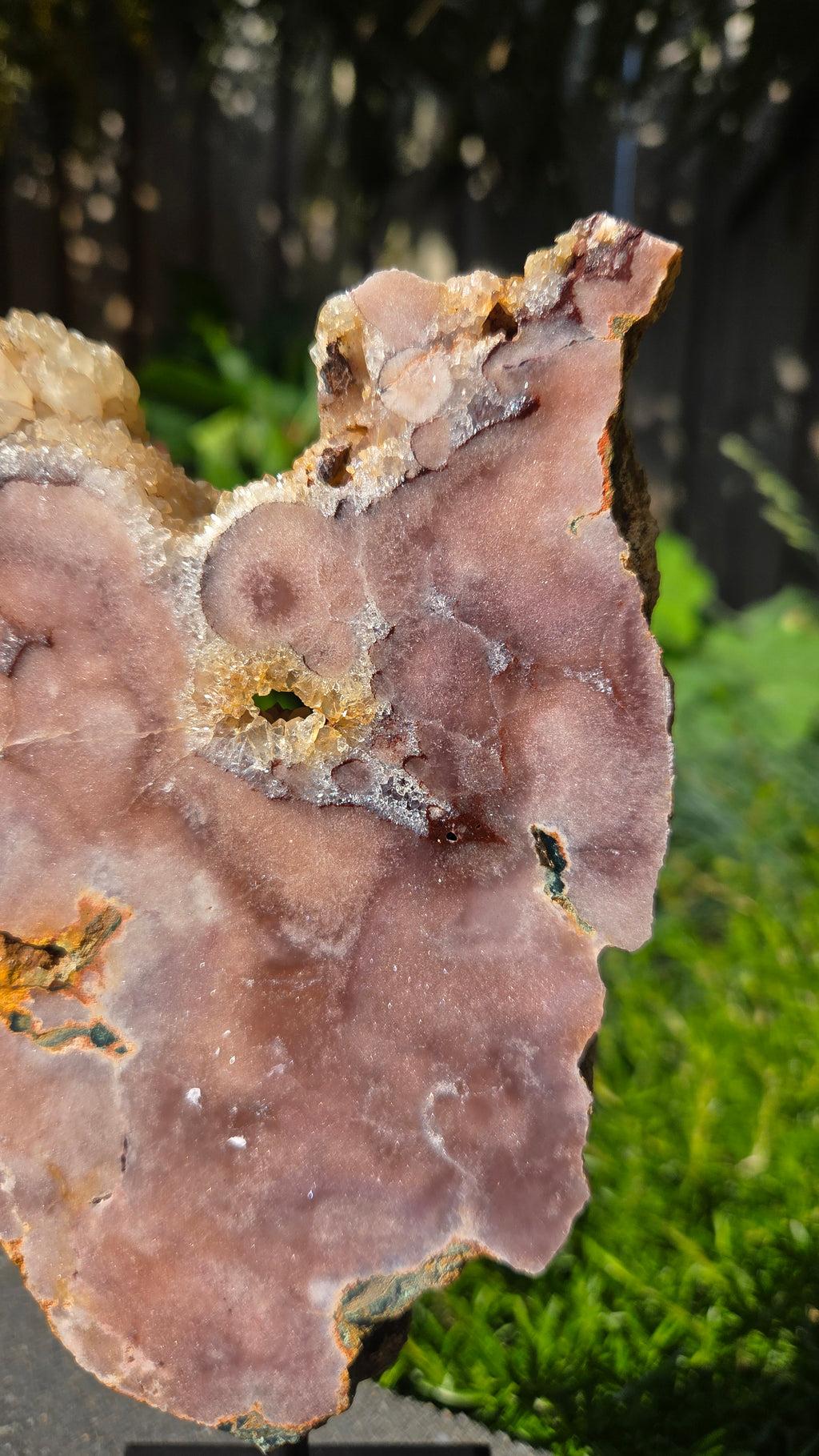 Roze amethist slab