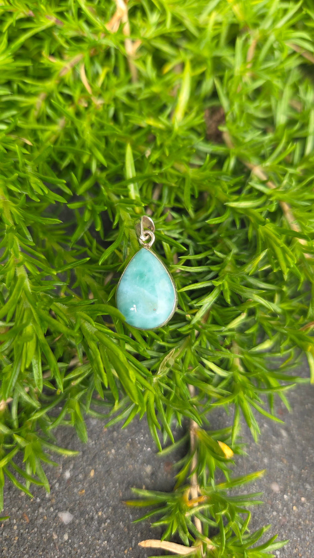 925 zilveren hanger Larimar