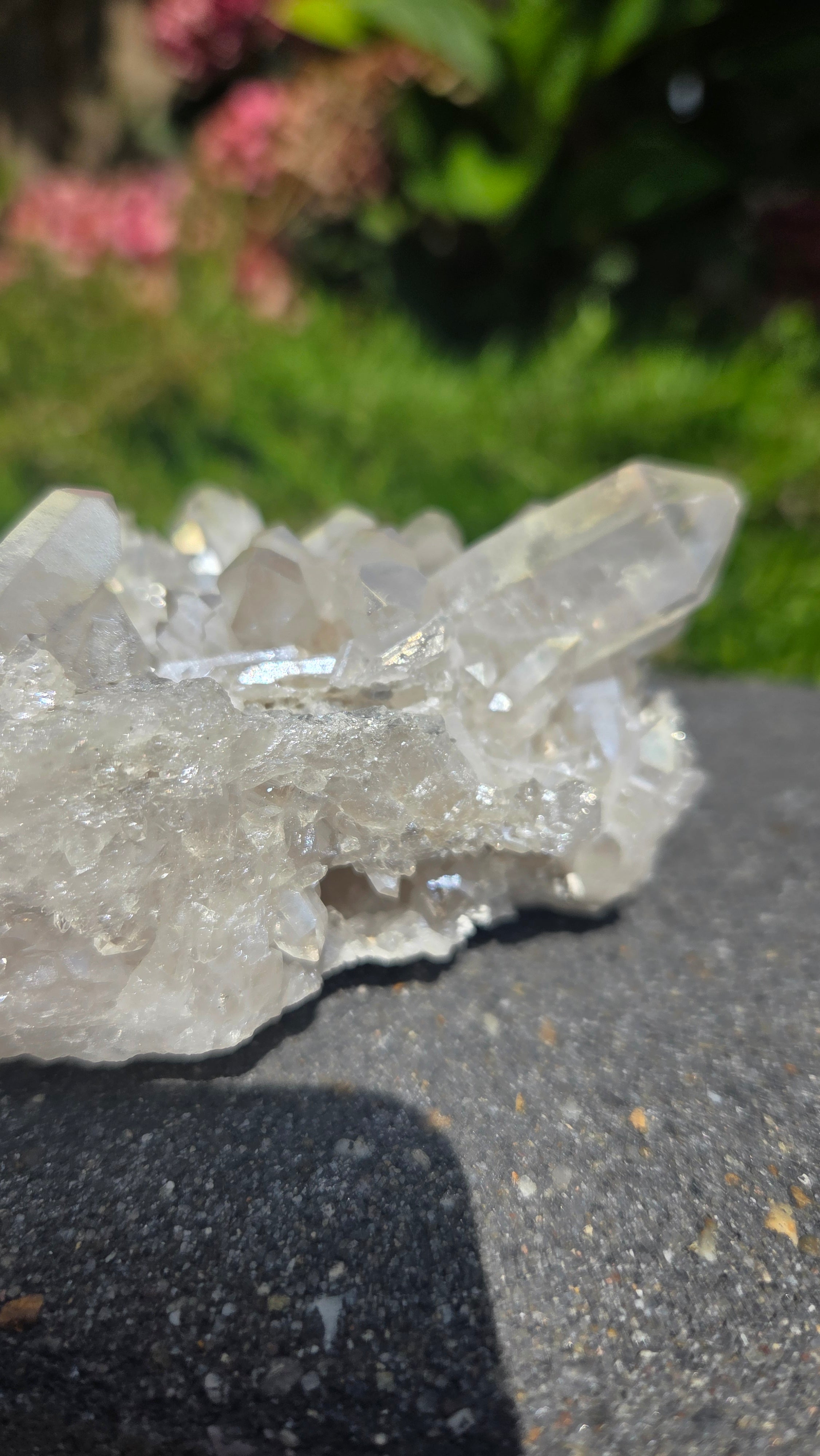 Bergkristal met aura