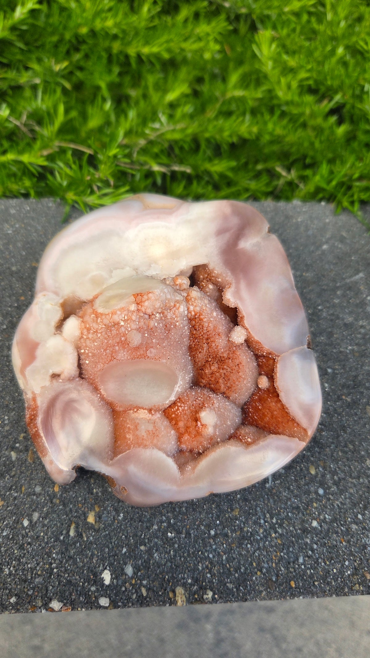 Unieke roze amethist