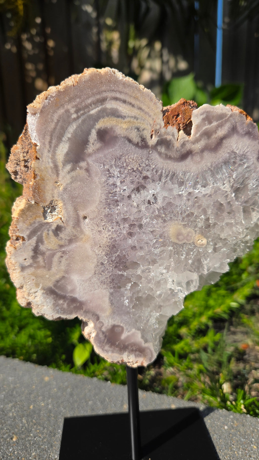 Roze amethist slab