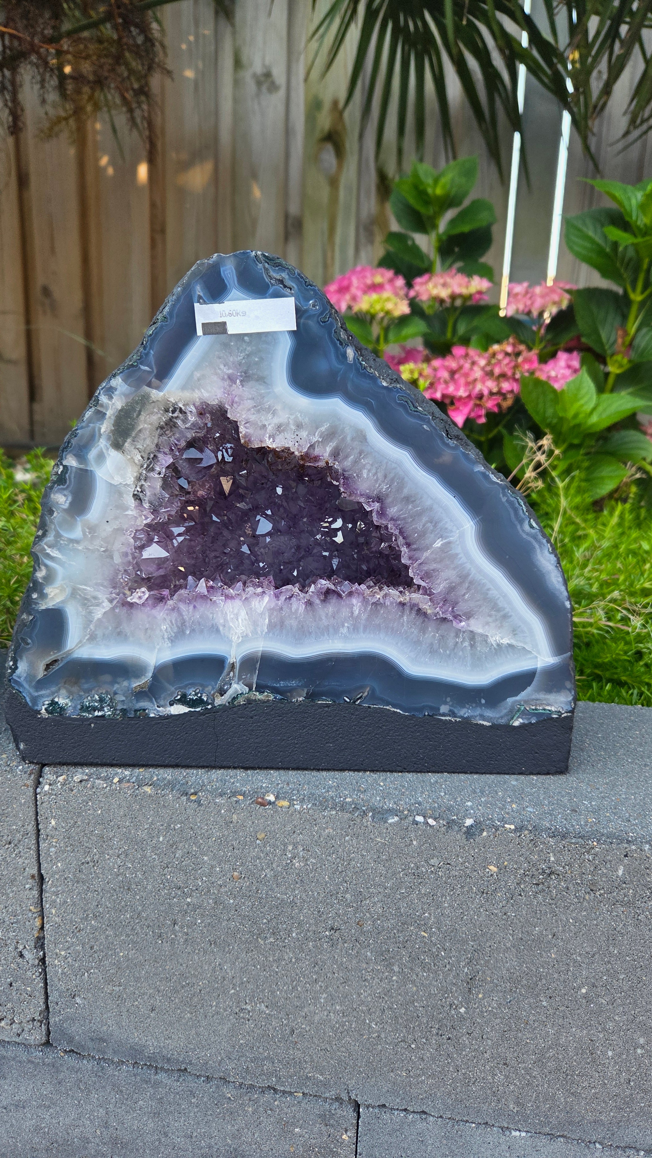 Amethist geode set