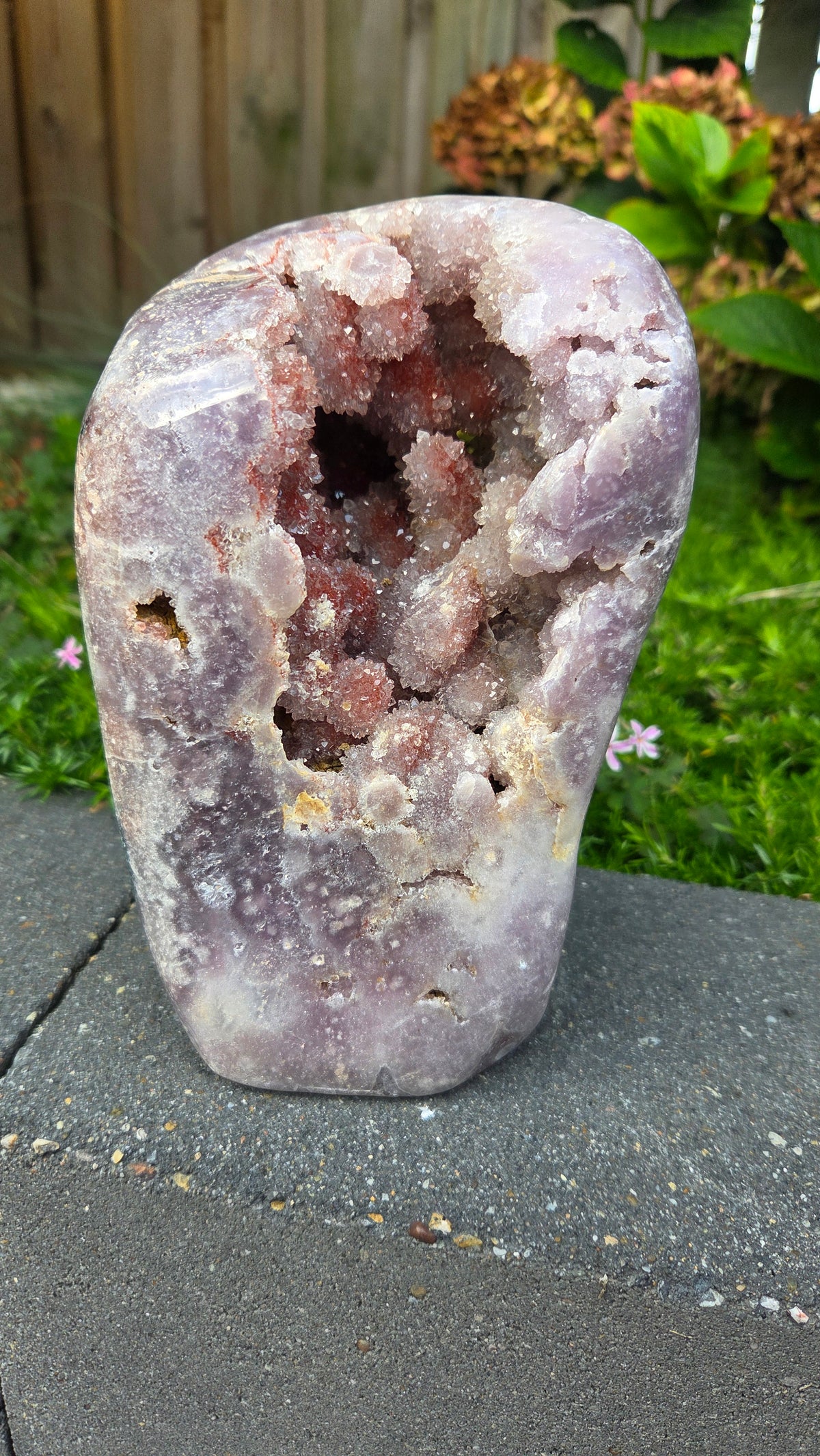Unieke roze amethist