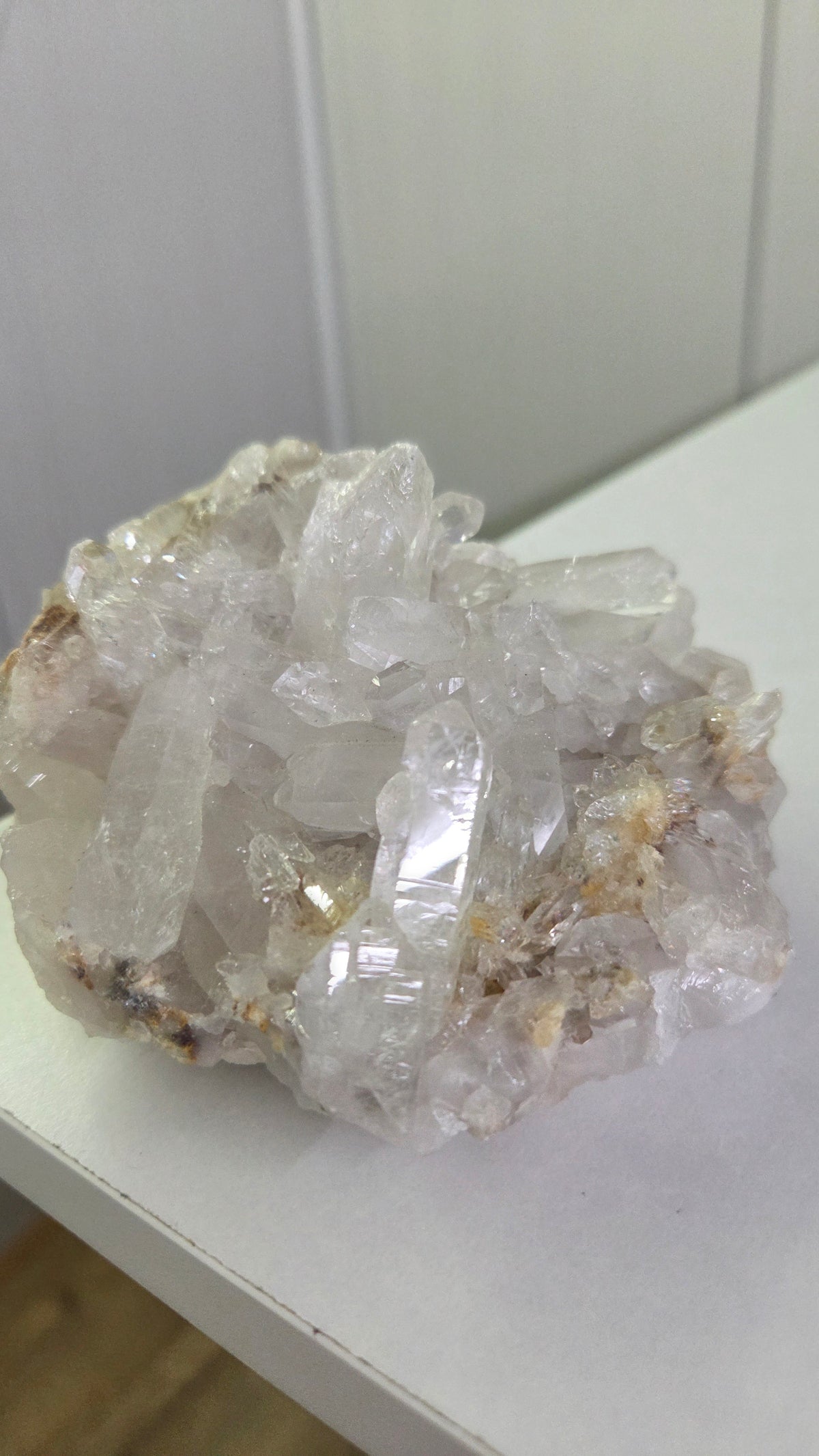 Bergkristal cluster uniek