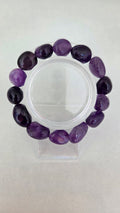 Amethist trommelsteen armband