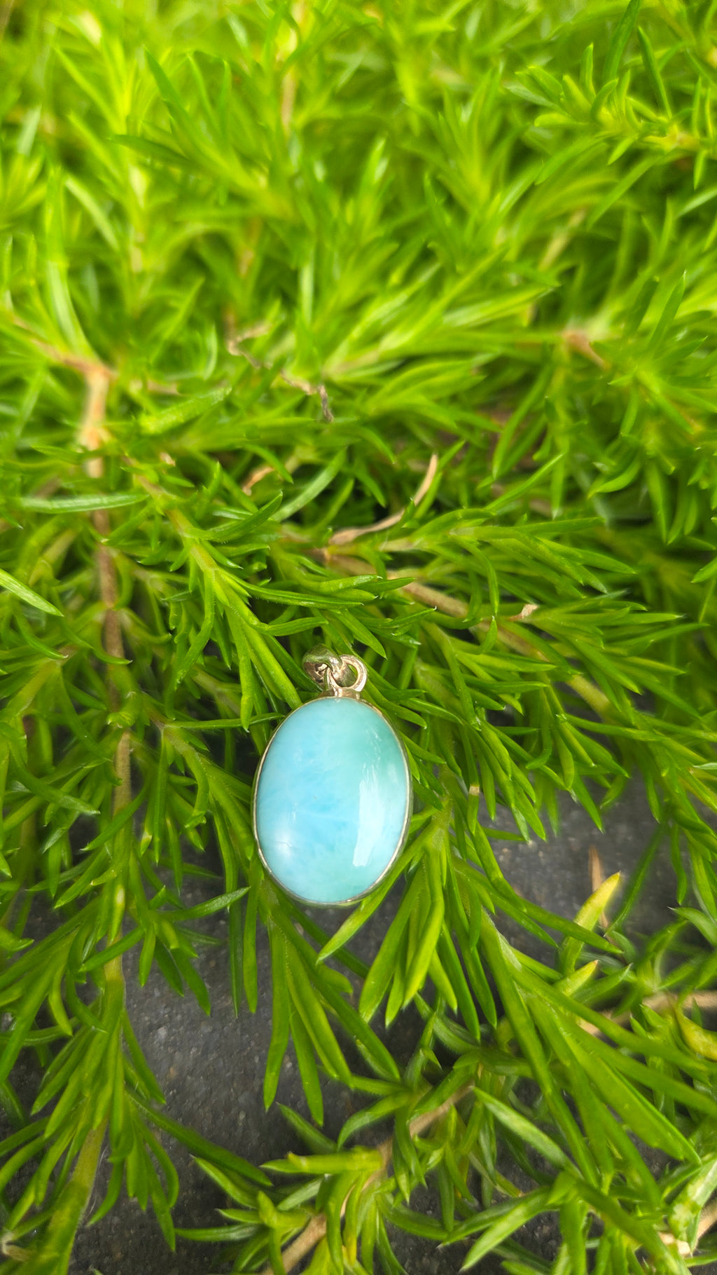 925 zilveren hanger Larimar