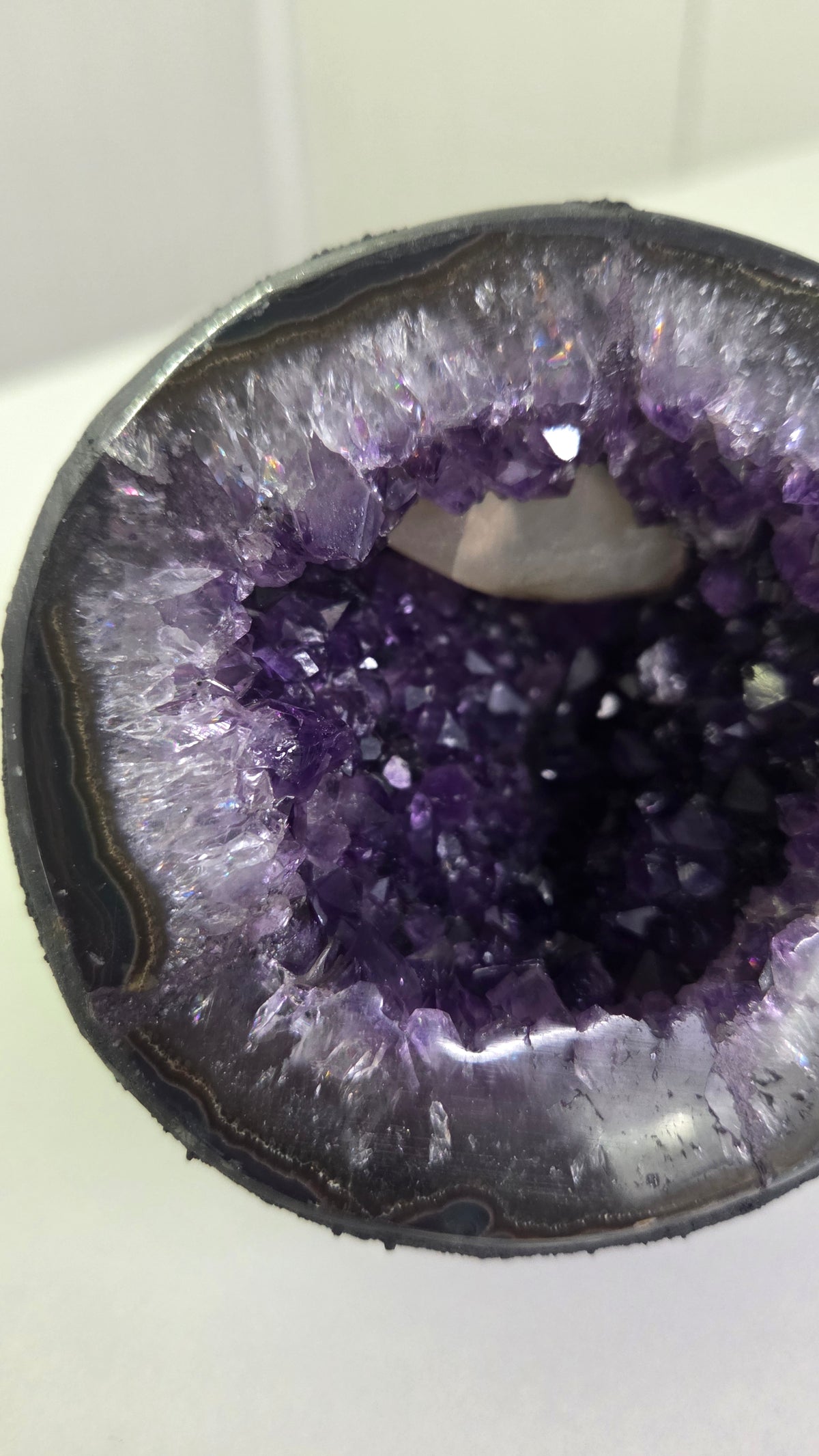 Uruguay Amethist met calciet uniek