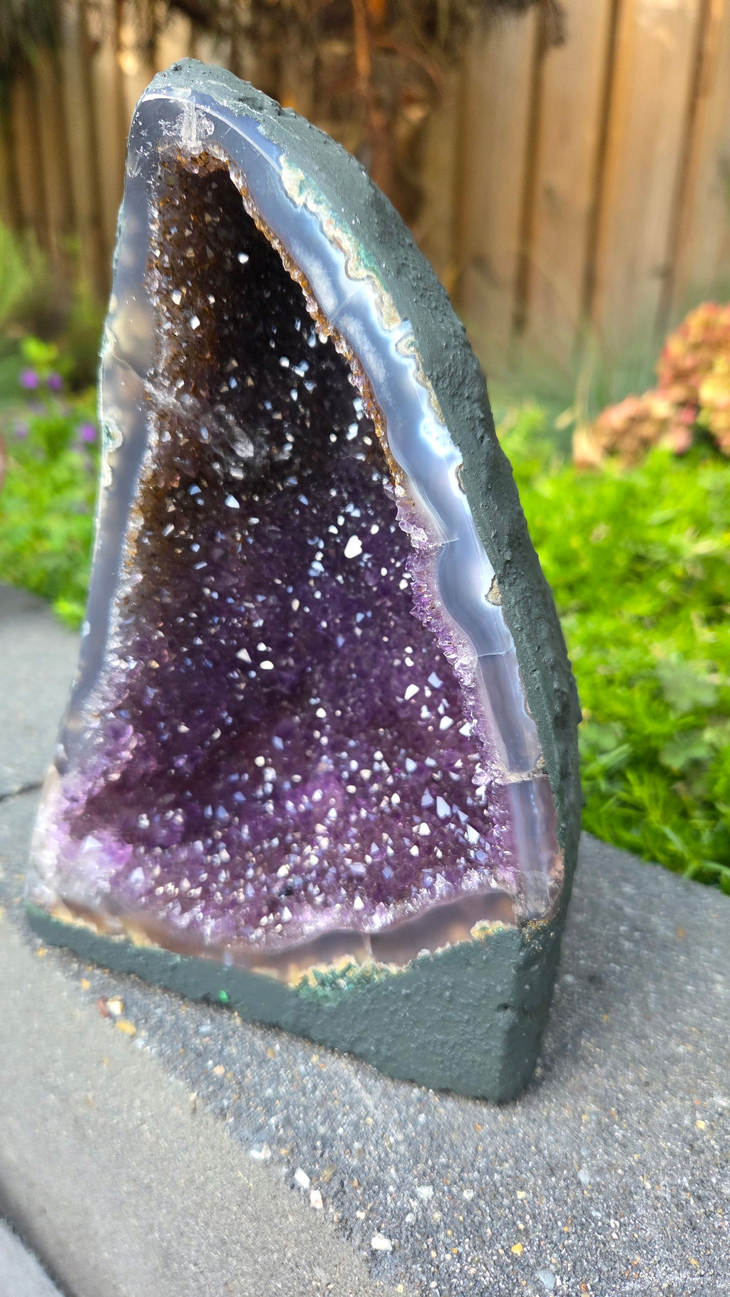 Galaxy amethist geode
