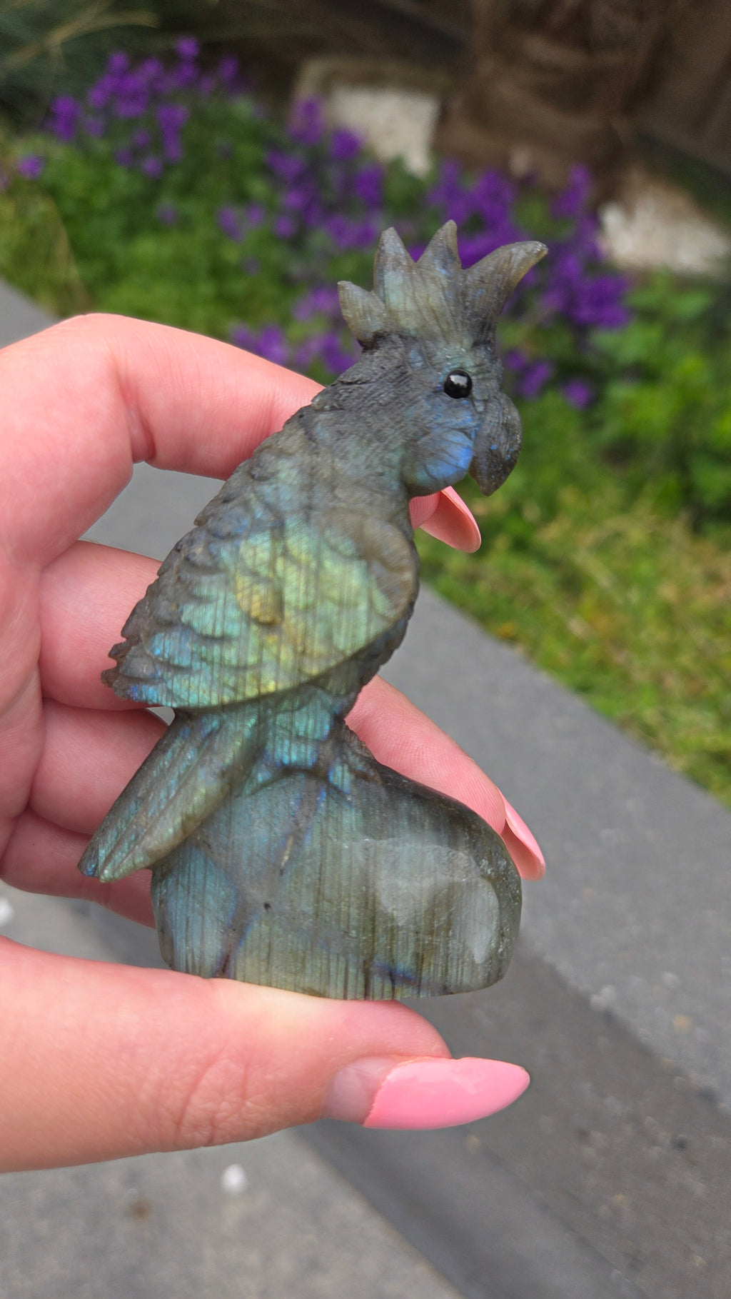 Unieke labradoriet carving