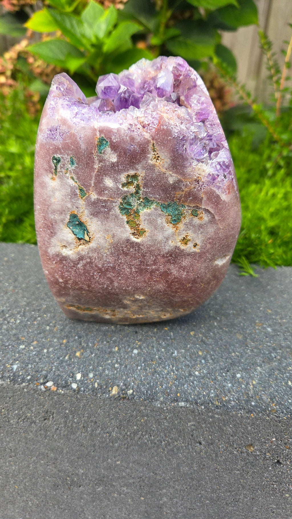 Unieke roze amethist