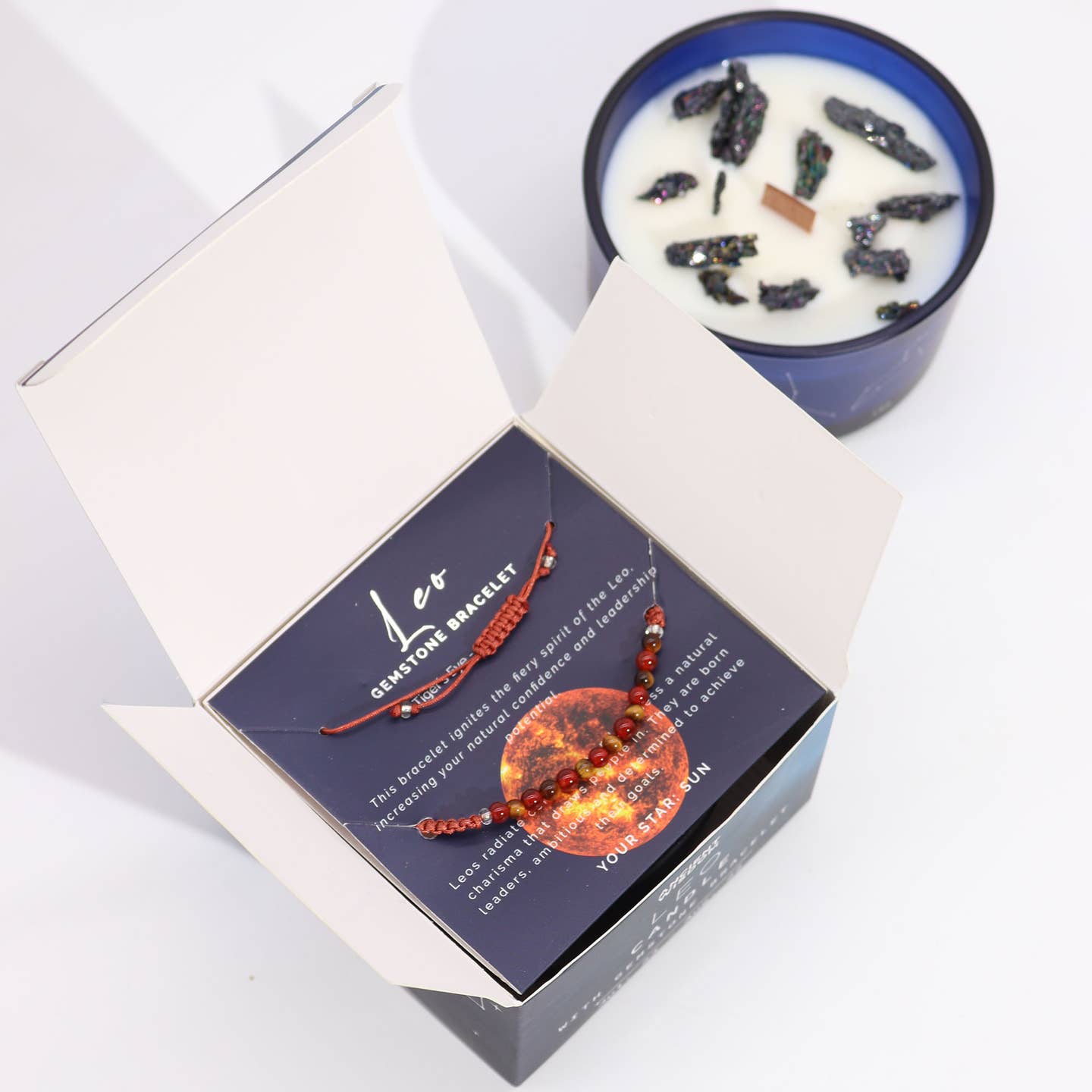Geurkaars leeuw + armband