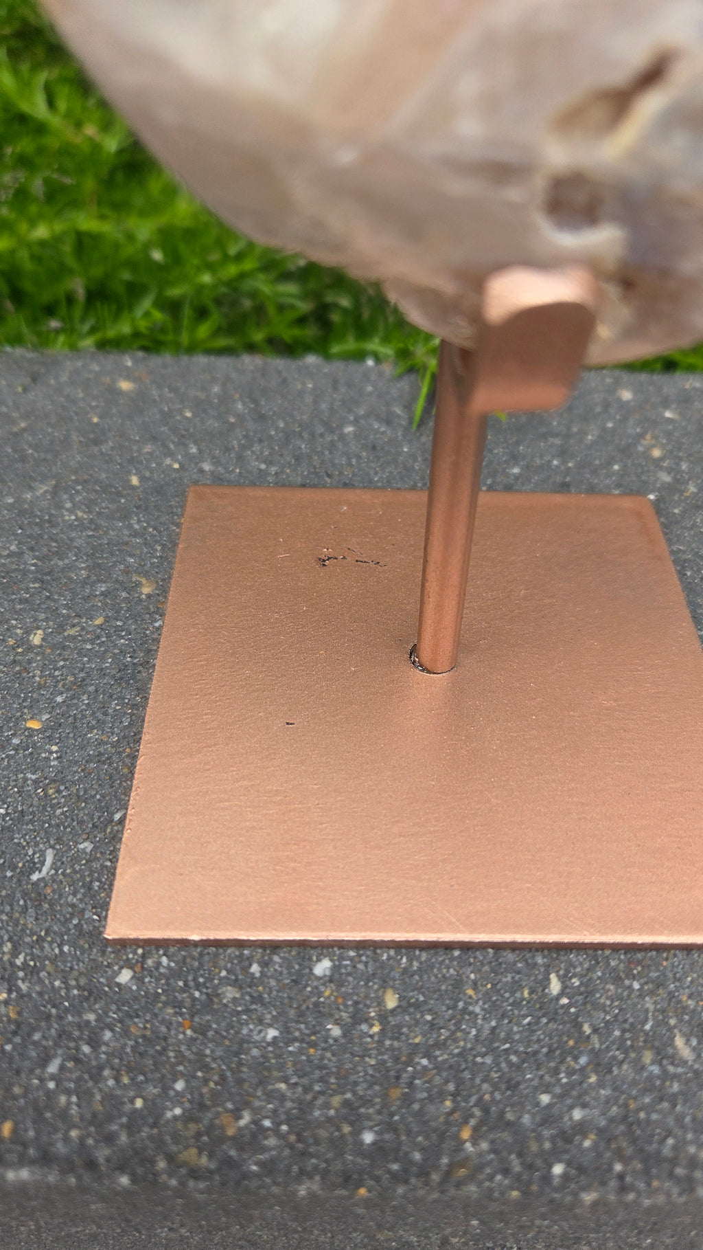 Unieke roze amethist slab