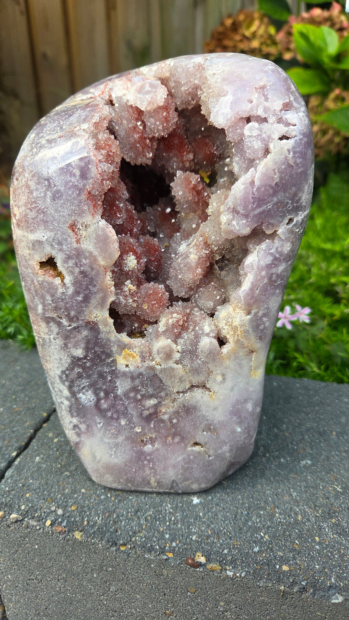 Unieke roze amethist