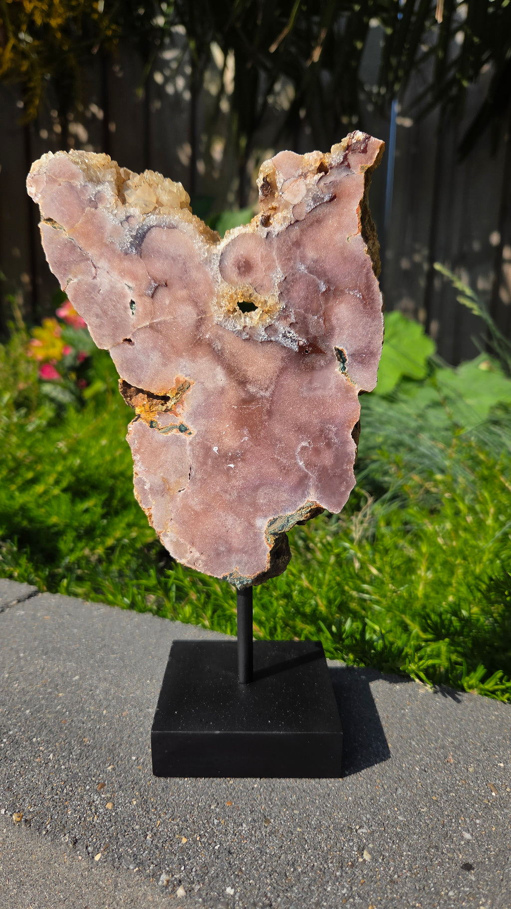 Roze amethist slab