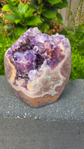 Unieke roze amethist