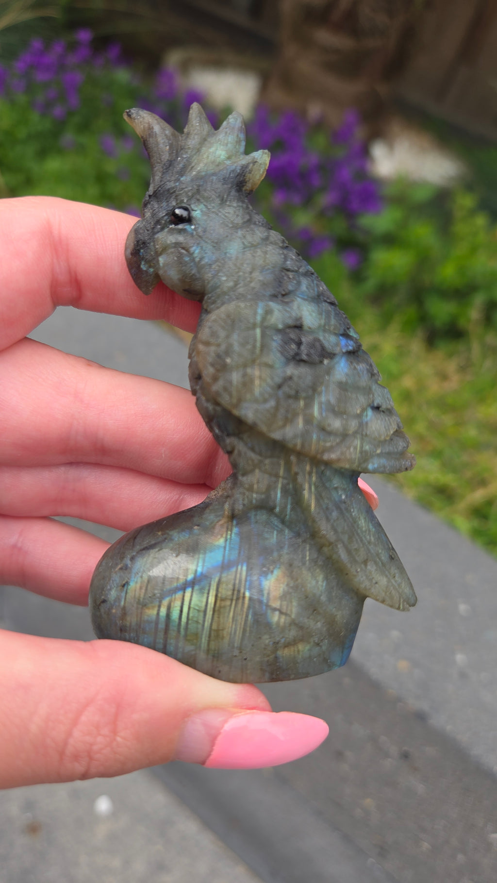Unieke labradoriet carving