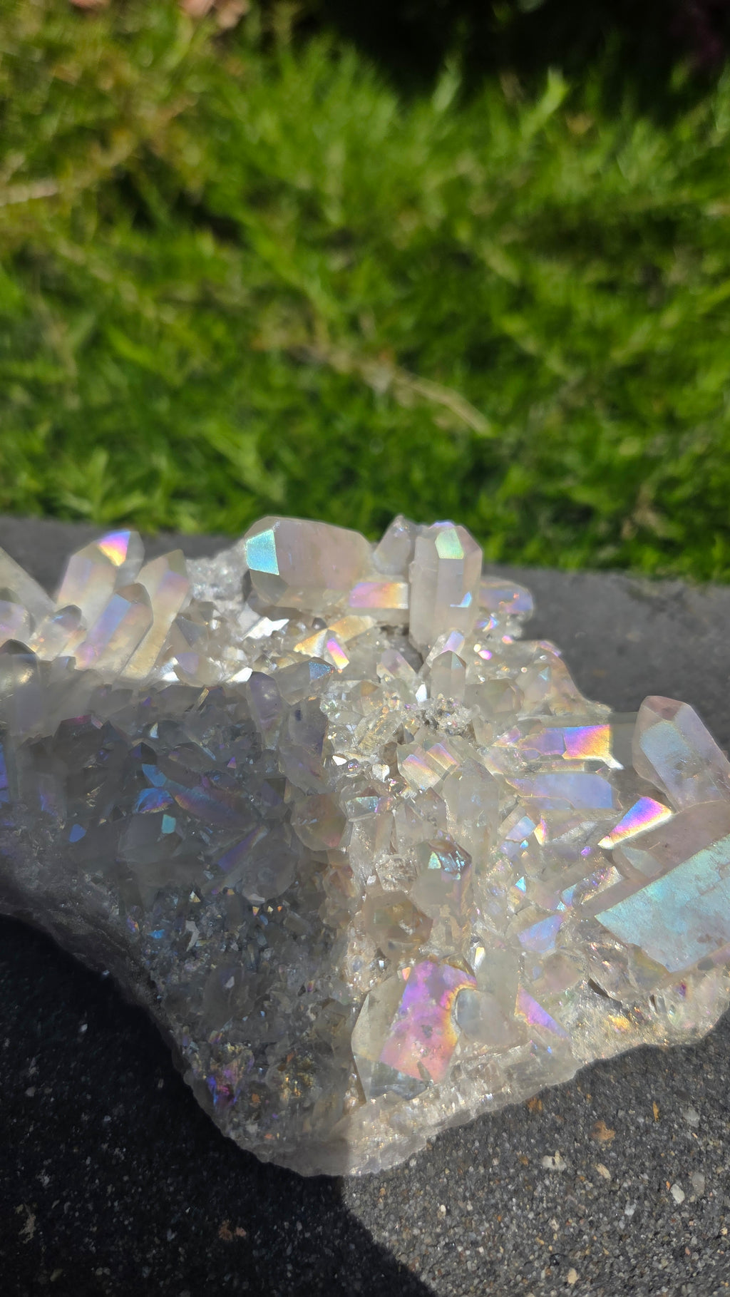 Bergkristal met aura